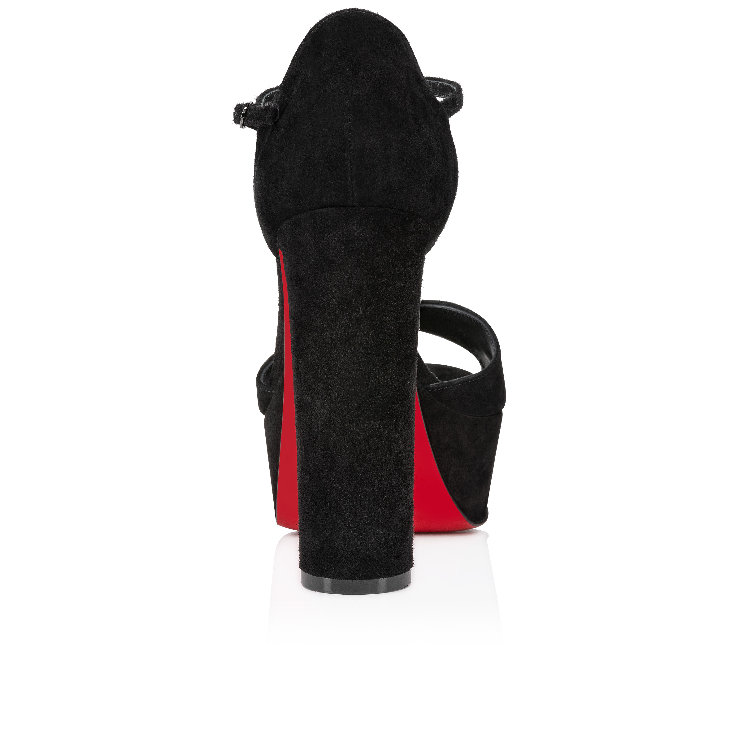 Sandaloo - 130 mm Sandals - Veau velours - Black - Women