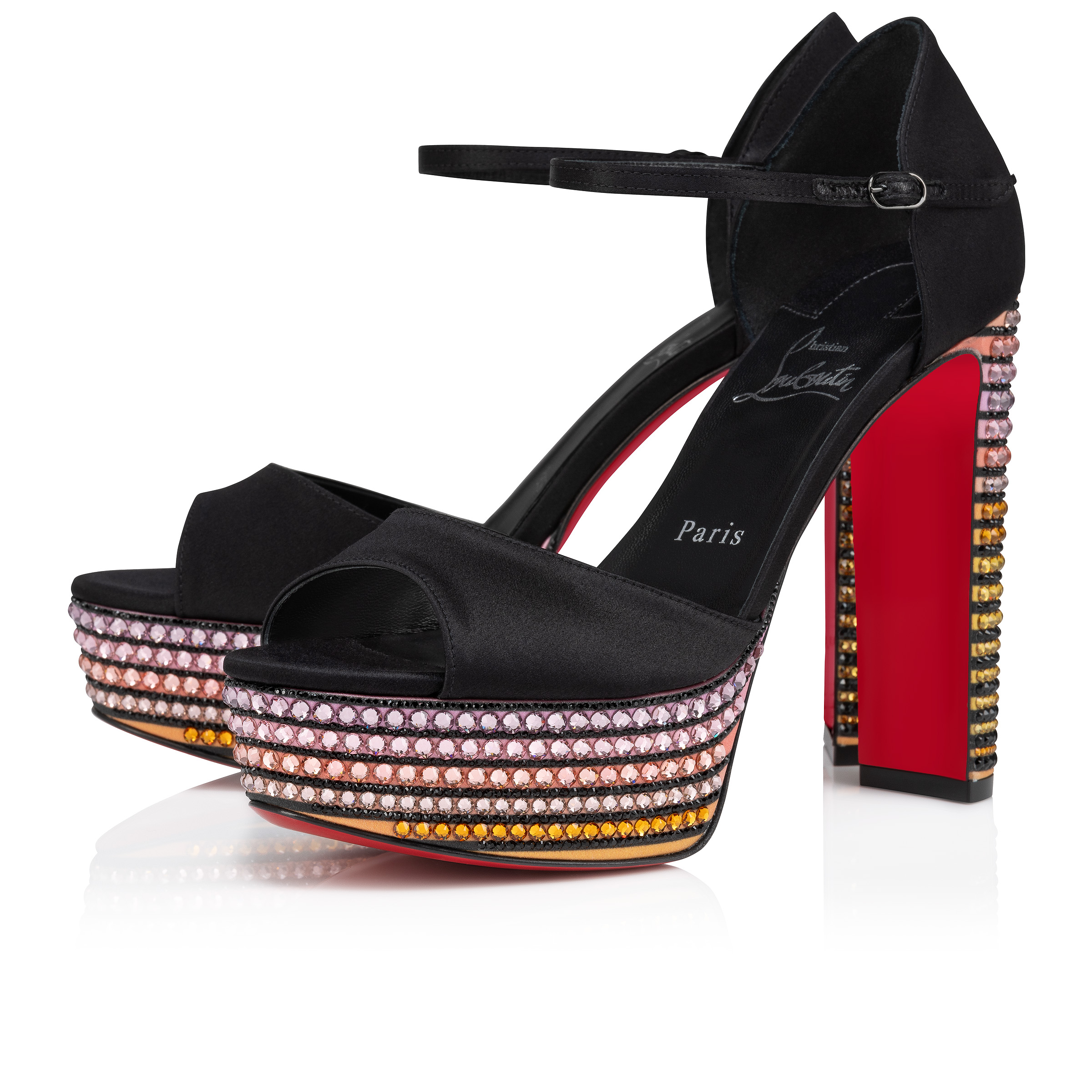 【アウトレット☆送料無料】 Sandaloo Strass Aftersun - 130 mm Sandals - Crêpe satin 靴