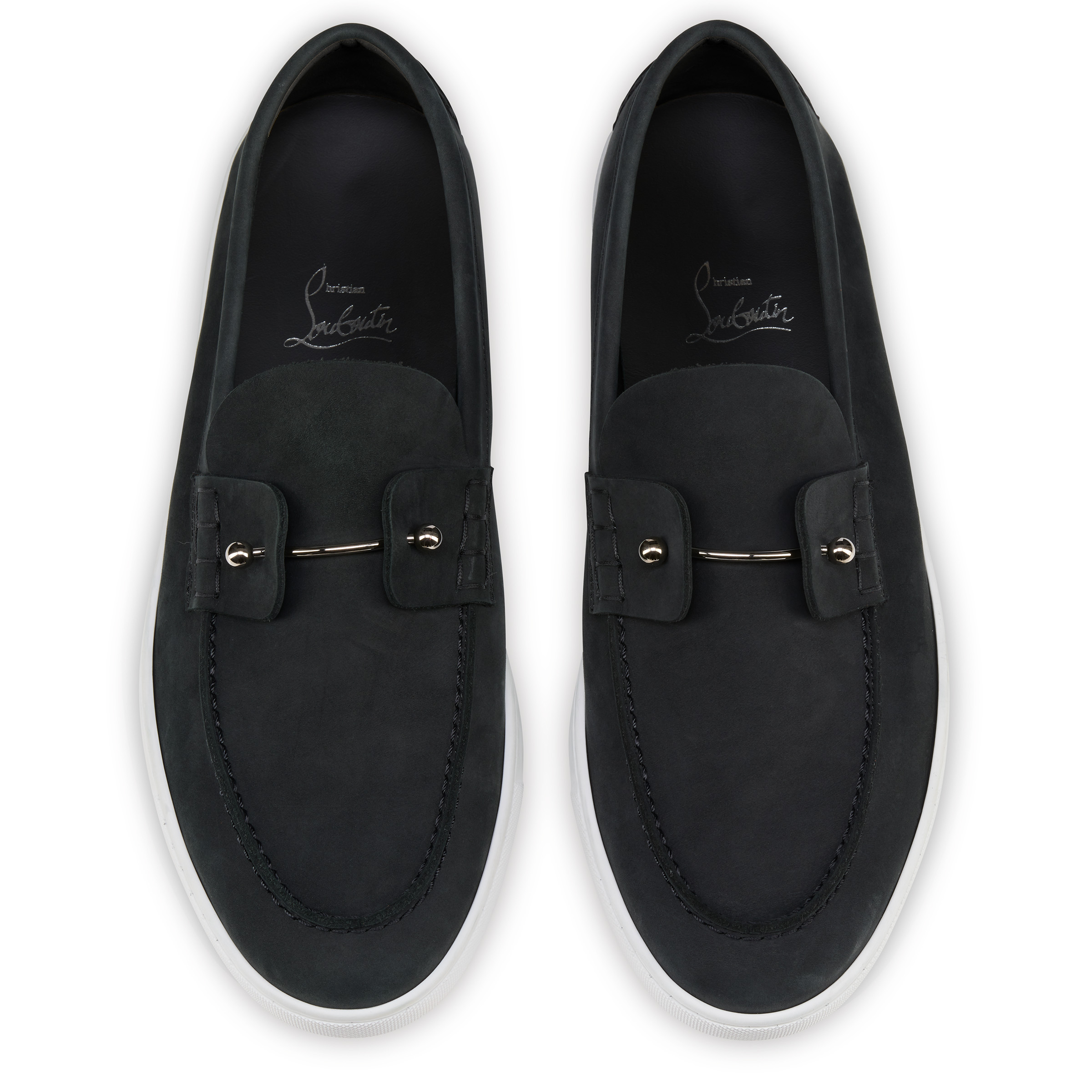 Chambeliboat - Boat Shoes - Reversed nubuck leather - Black - Men
