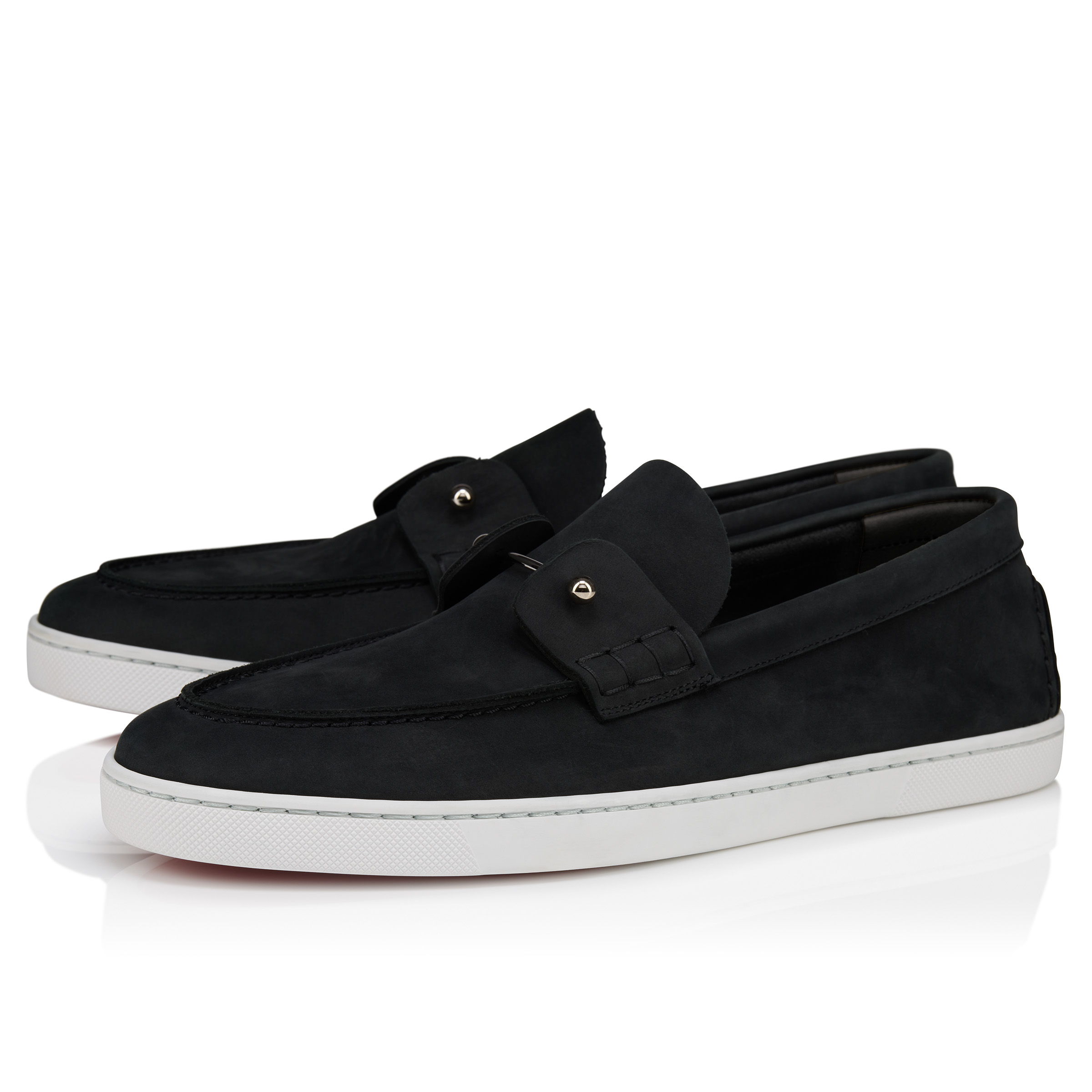 Chambeliboat - Boat Shoes - Reversed nubuck leather - Black - Men