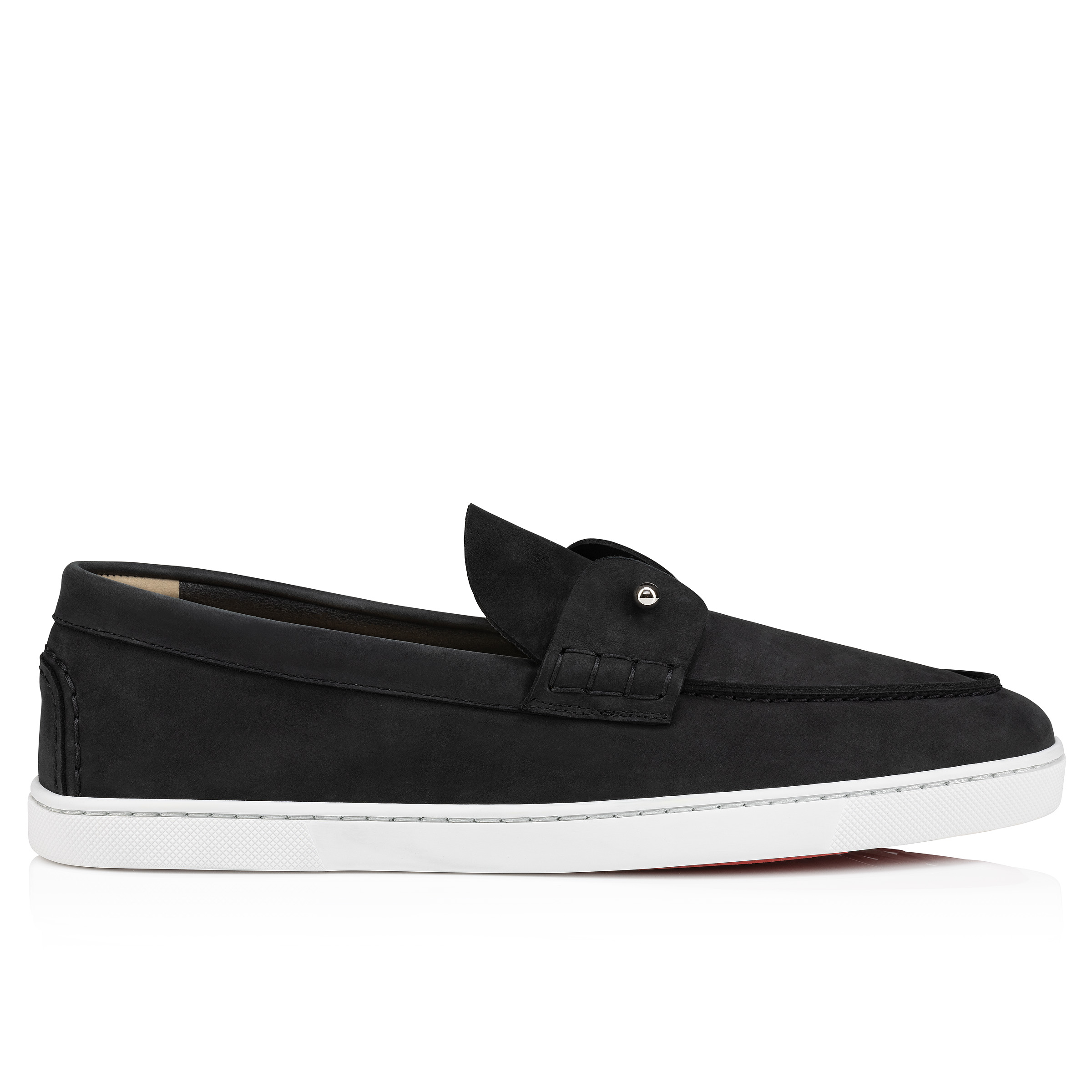 Chambeliboat - Boat Shoes - Reversed nubuck leather - Black - Men 