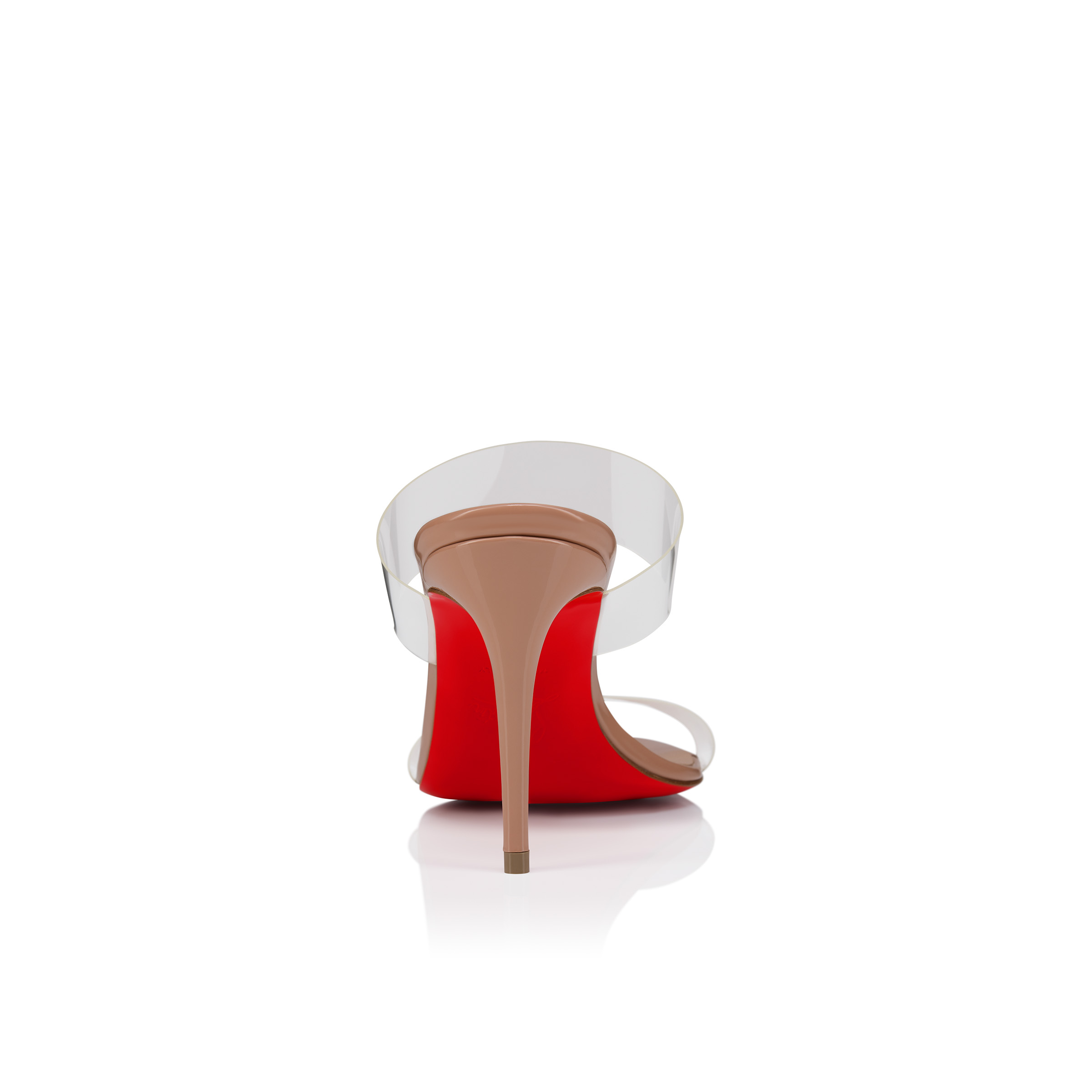Just Nothing - 85 mm Mules - Patent leather and TPU - Blush