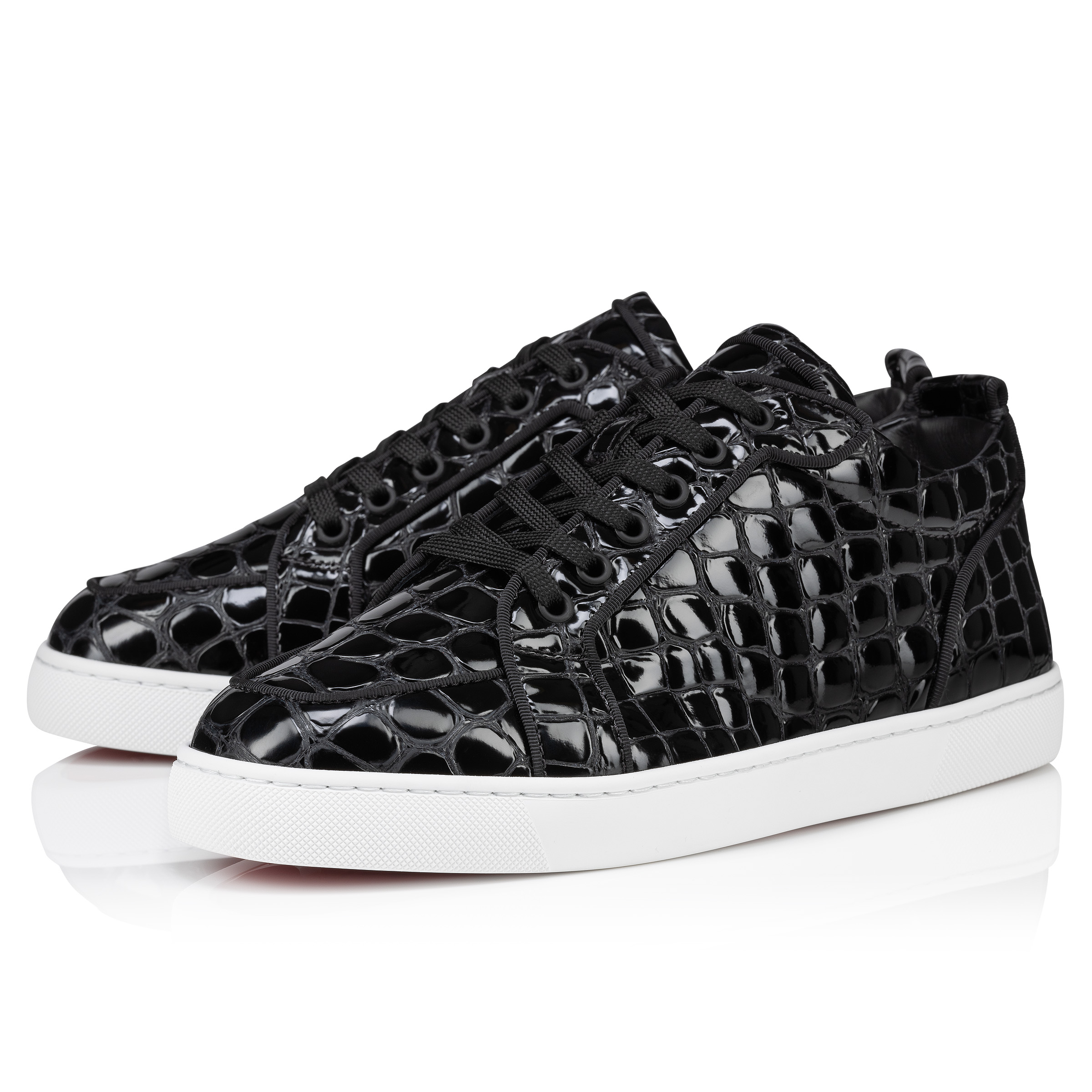 Rantulow Orlato Sneakers Alligator embossed calf leather Black Men Christian Louboutin United States
