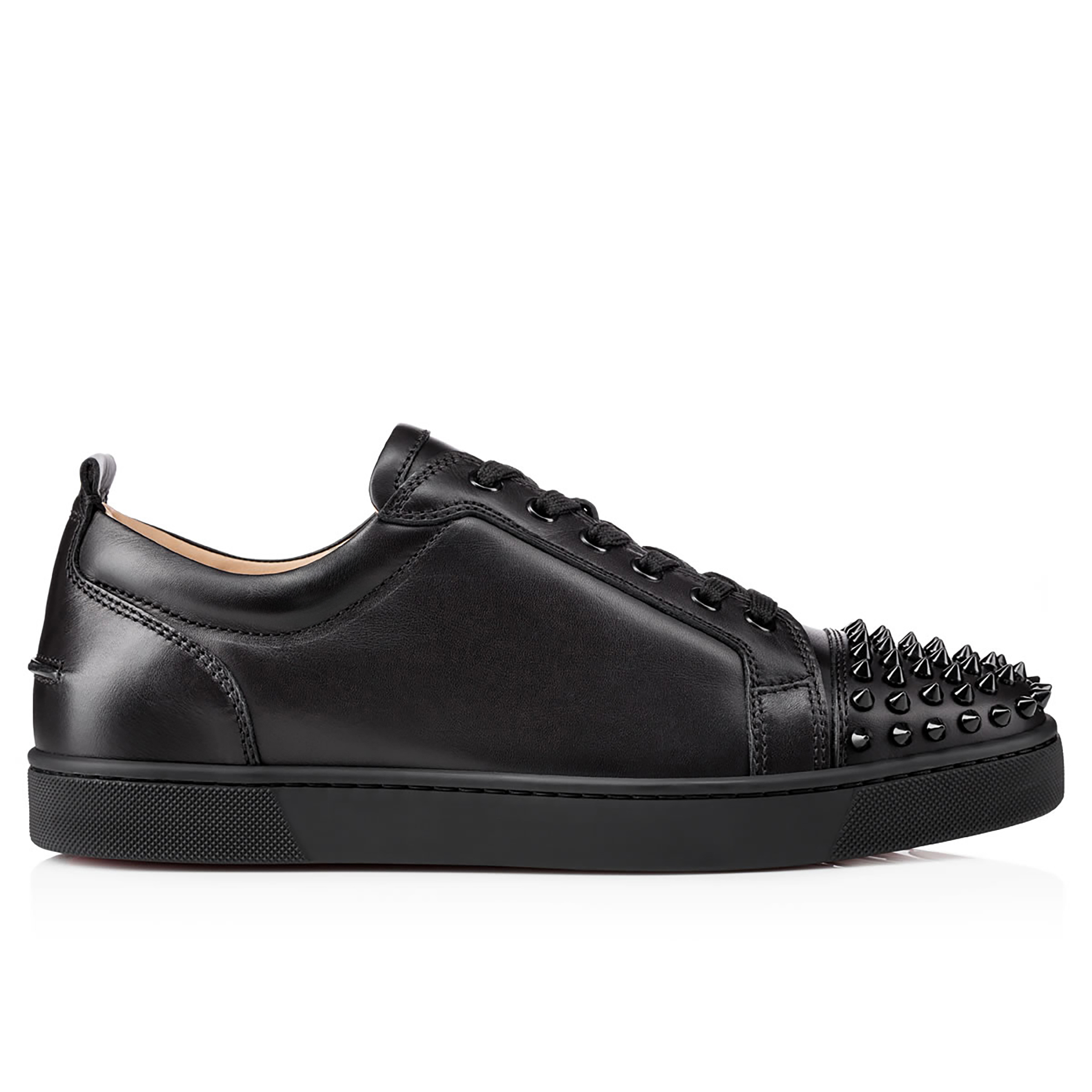 Louis Junior Spikes - Sneakers - Calf leather and spikes - Black