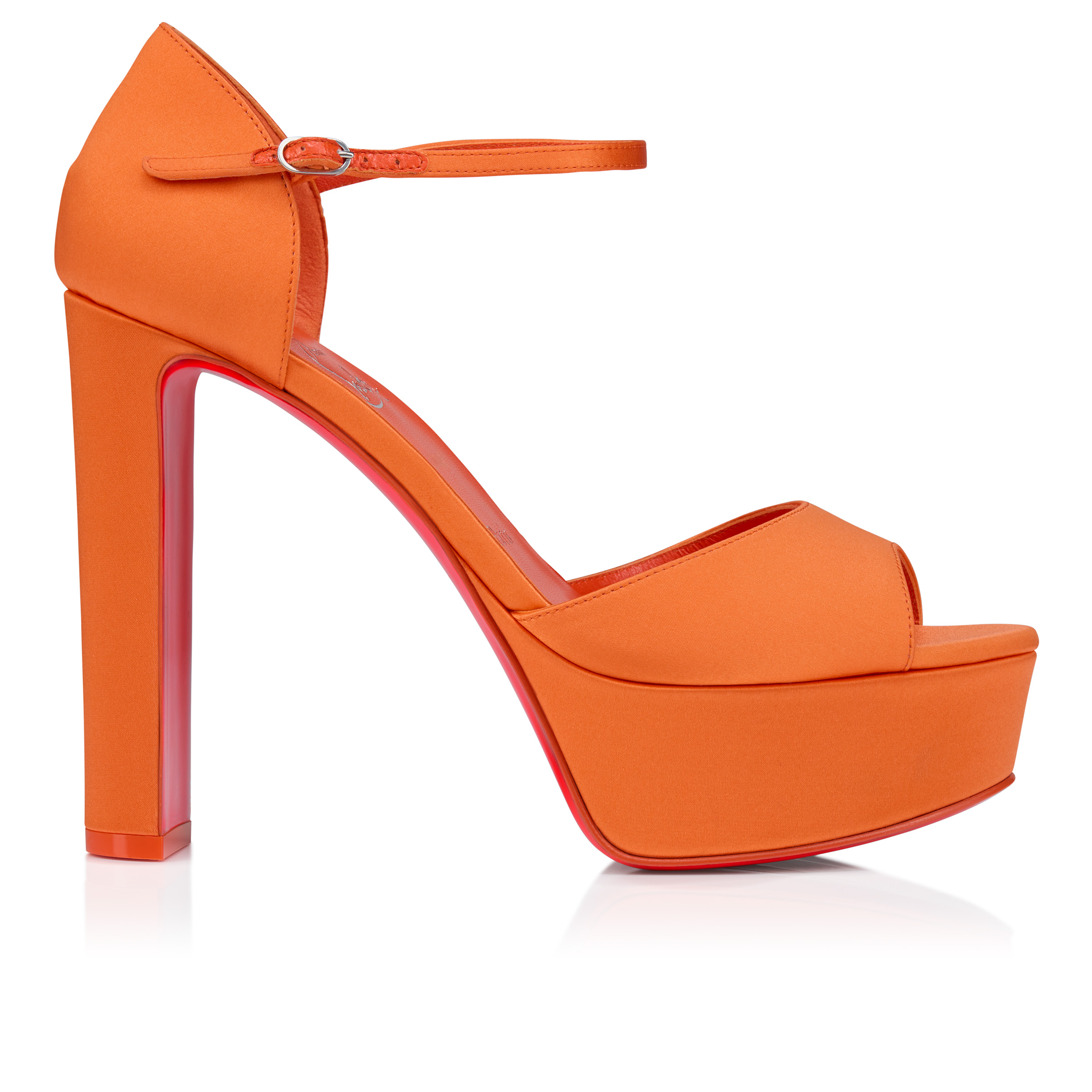 Sandaloo - 130 mm Strappy sandals - Crepe satin - Magma
