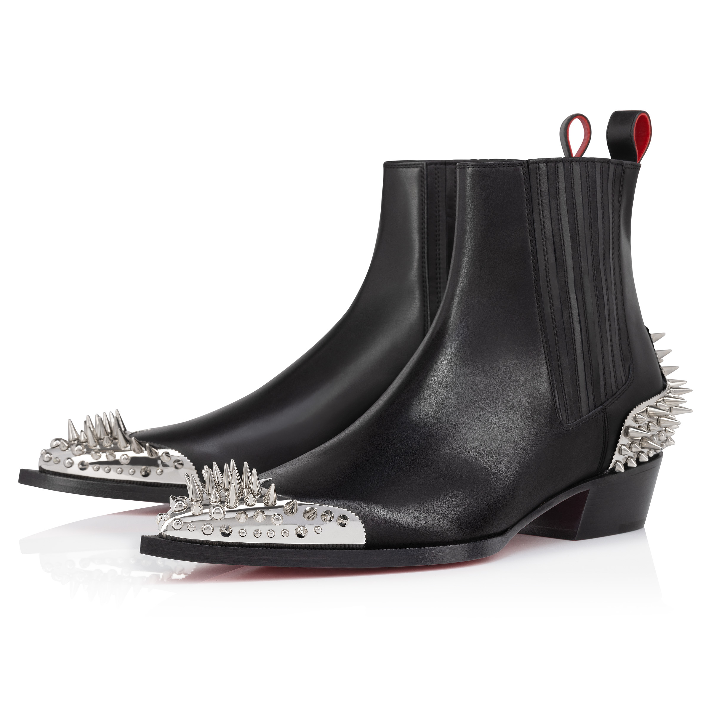 Christian louboutin boots with studs sales