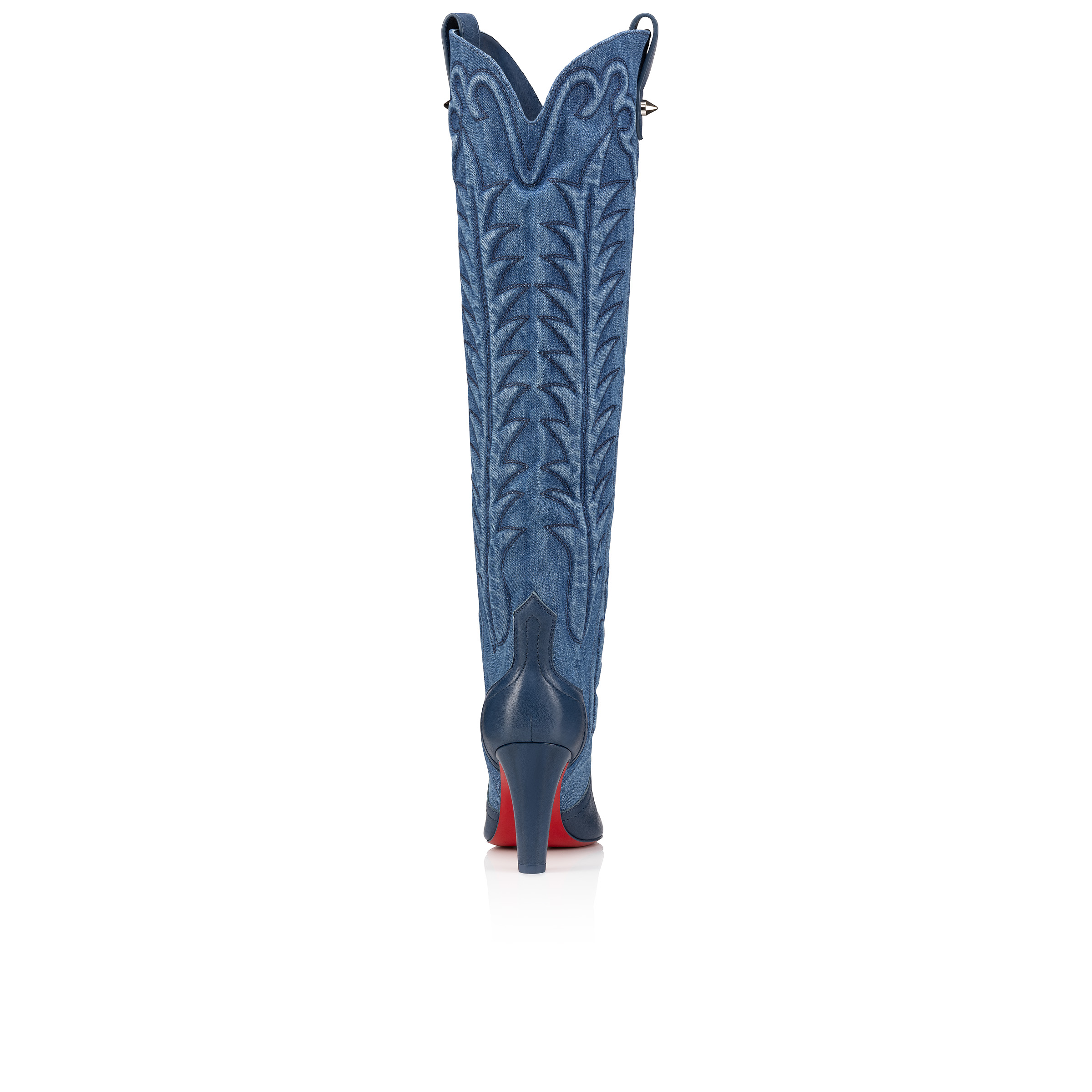 Santia Botta - 85 mm Boots - Nappa leather and denim - Denim Santia Botta - 85 mm Boots - Nappa leather and denim - Denim