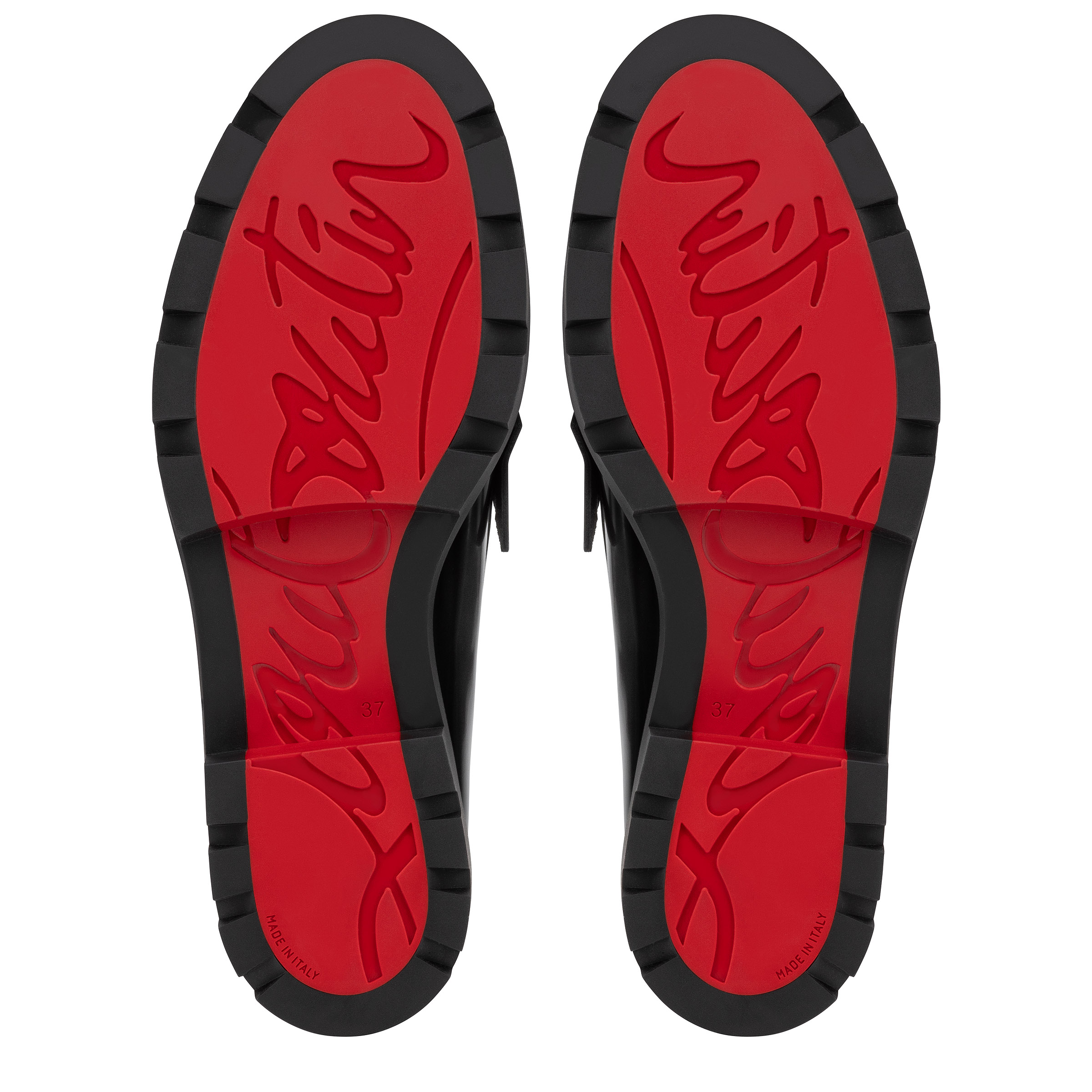 Penny Lug - Loafers - Abrasivato calf leather - Black