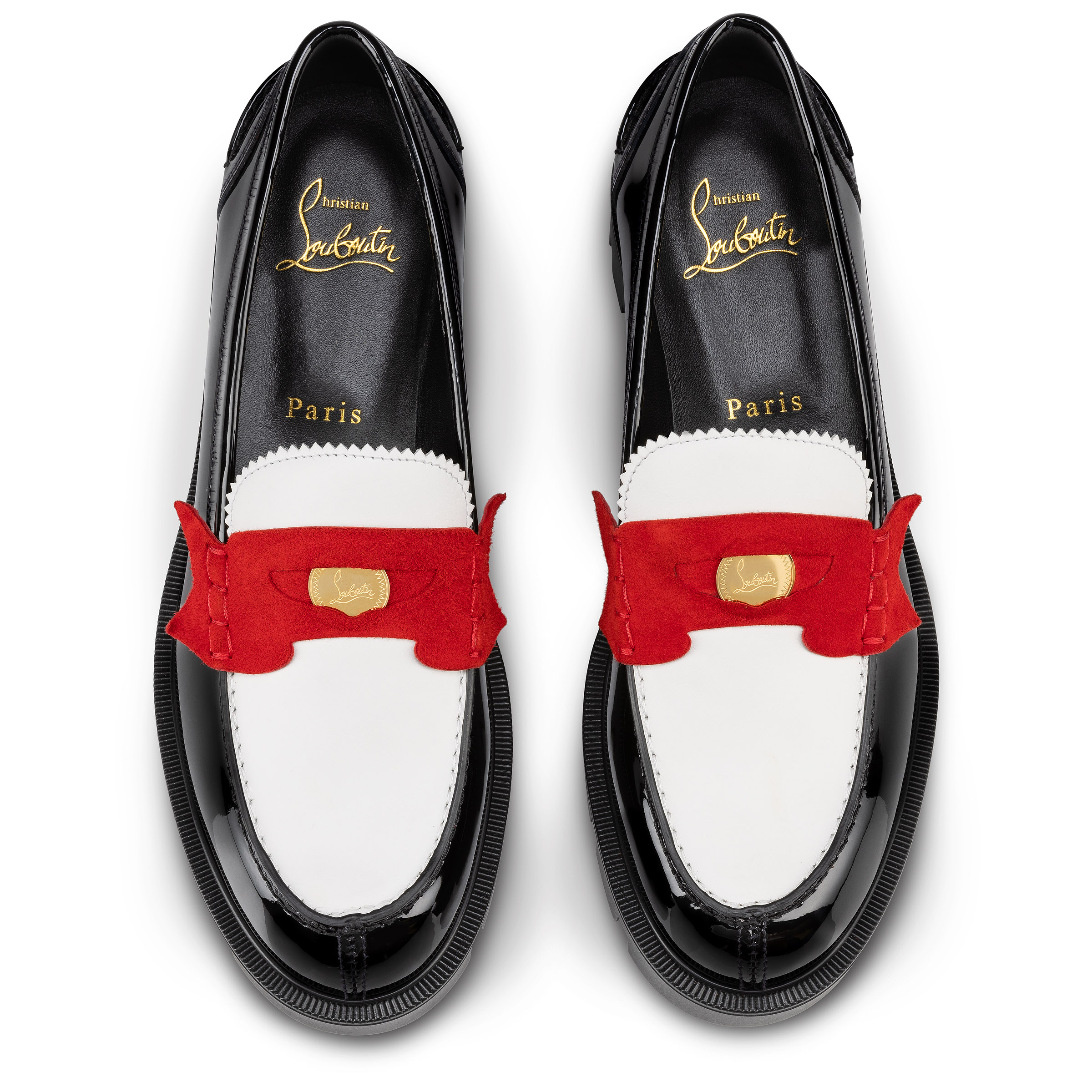 Penny Lug - Loafers - Calf leather and patent leather Penny Lug - Loafers - Calf leather and patent leather