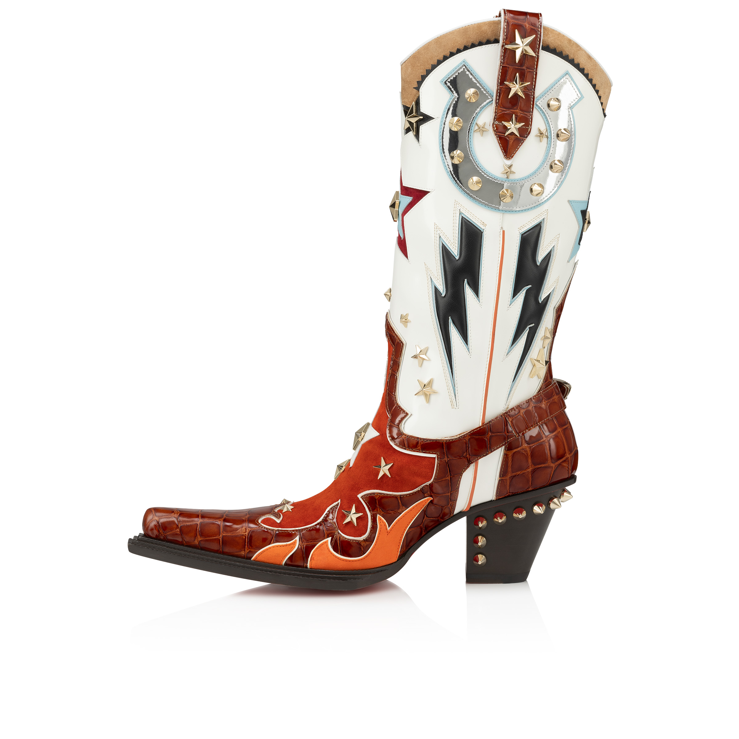 Christian Louboutin☆ルビタウン Kennywood Alta - Boots - Calf leather - Rodeo - Christian
