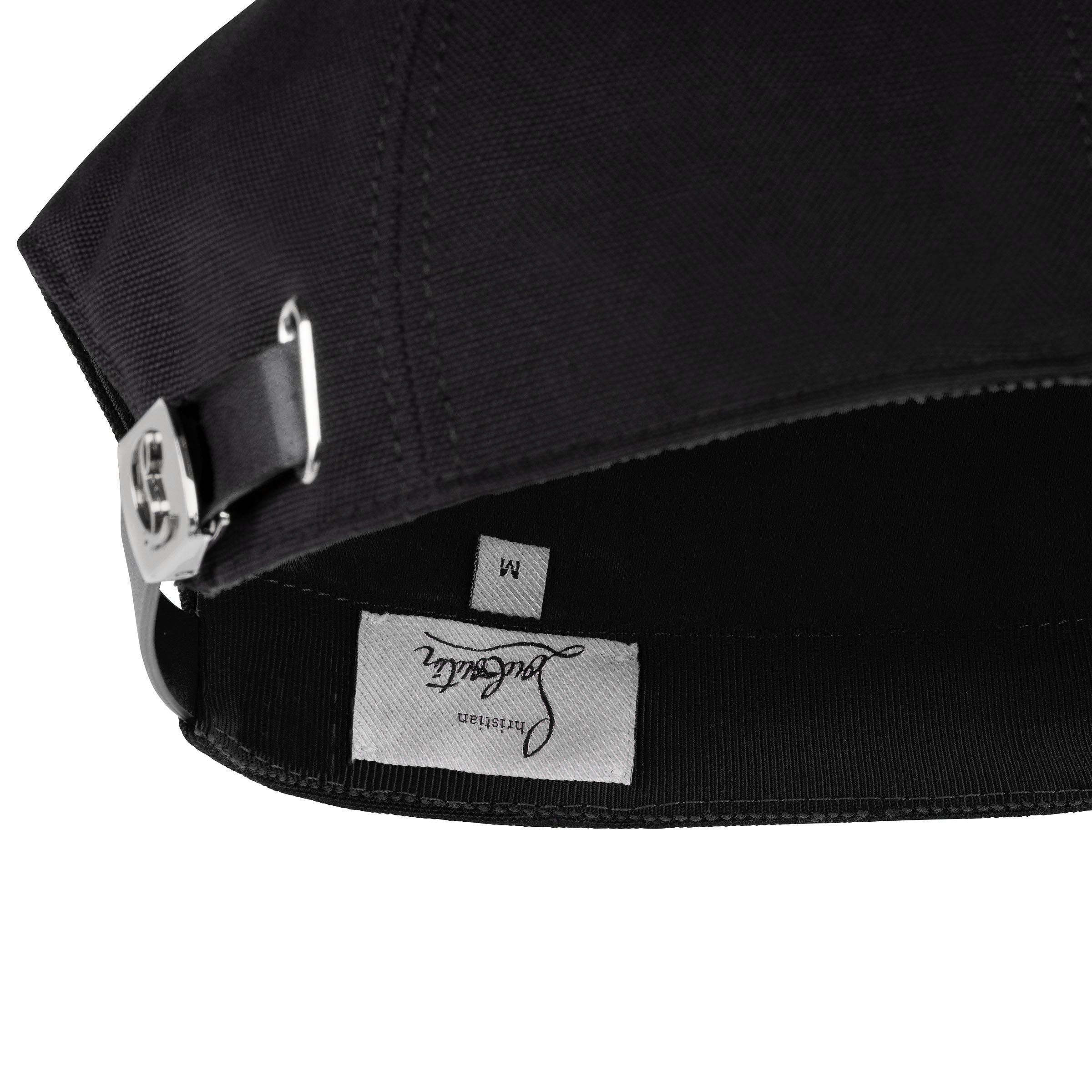 Christian Louboutin メタルキャップ ブーティ Mooncrest Stones - Baseball cap - Cotton and strass - Black