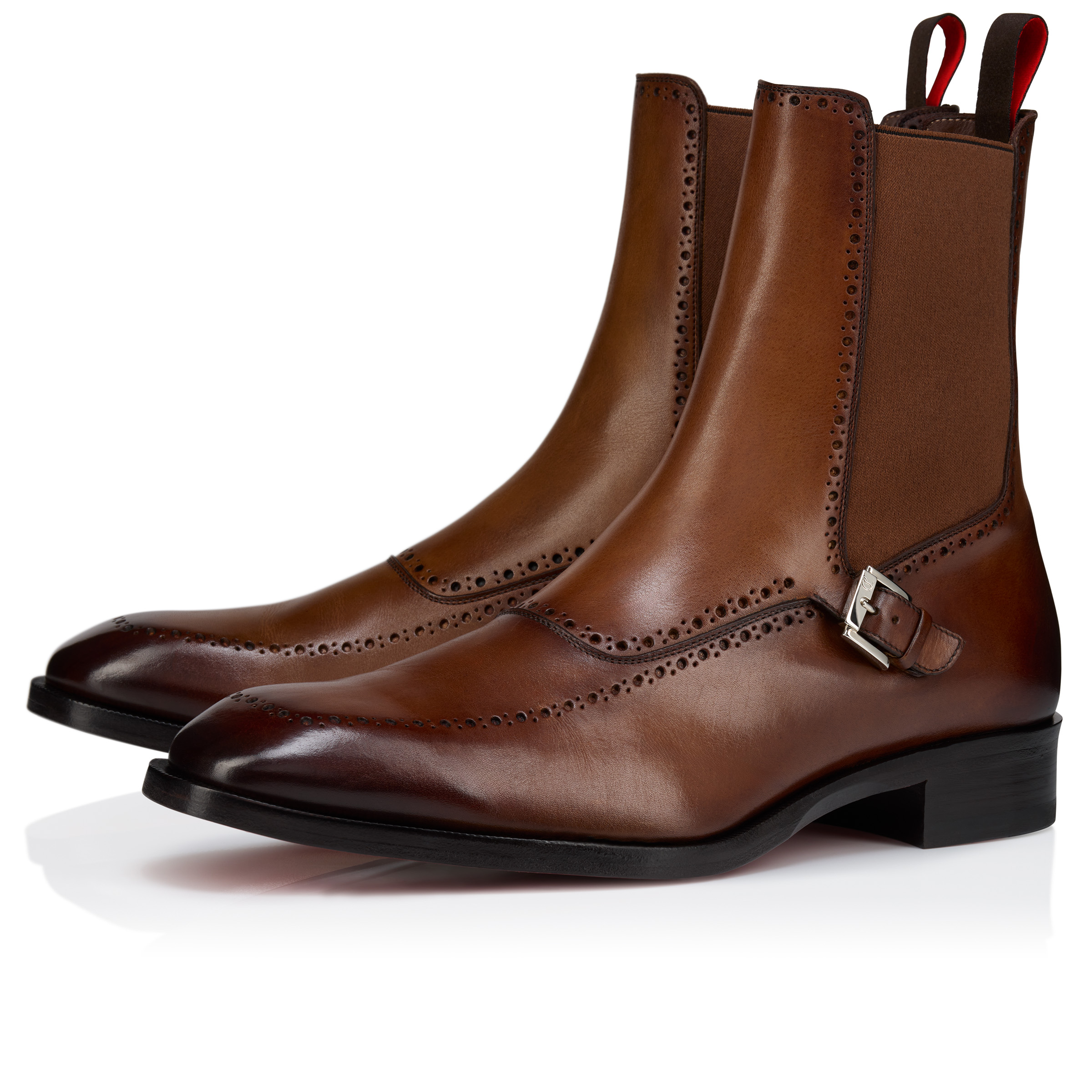 Sartosea - Boots - Patinated calf leather - Havane - Men  display picture 1