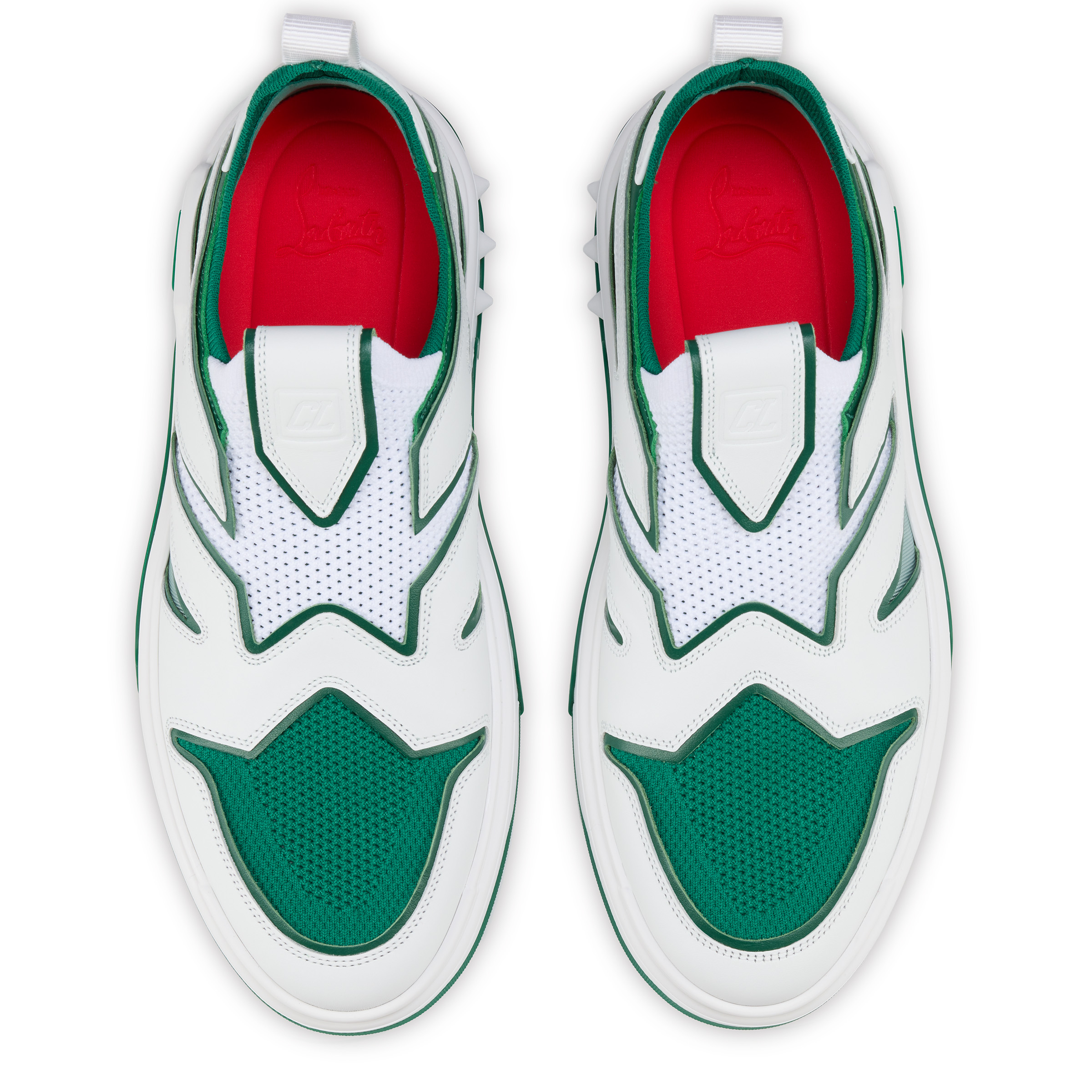 ChristianLouboutinスリッポンスニーカーAstroflash ロゴ レザー Astroflash - Sneakers - Calf leather and fabric - Tropical