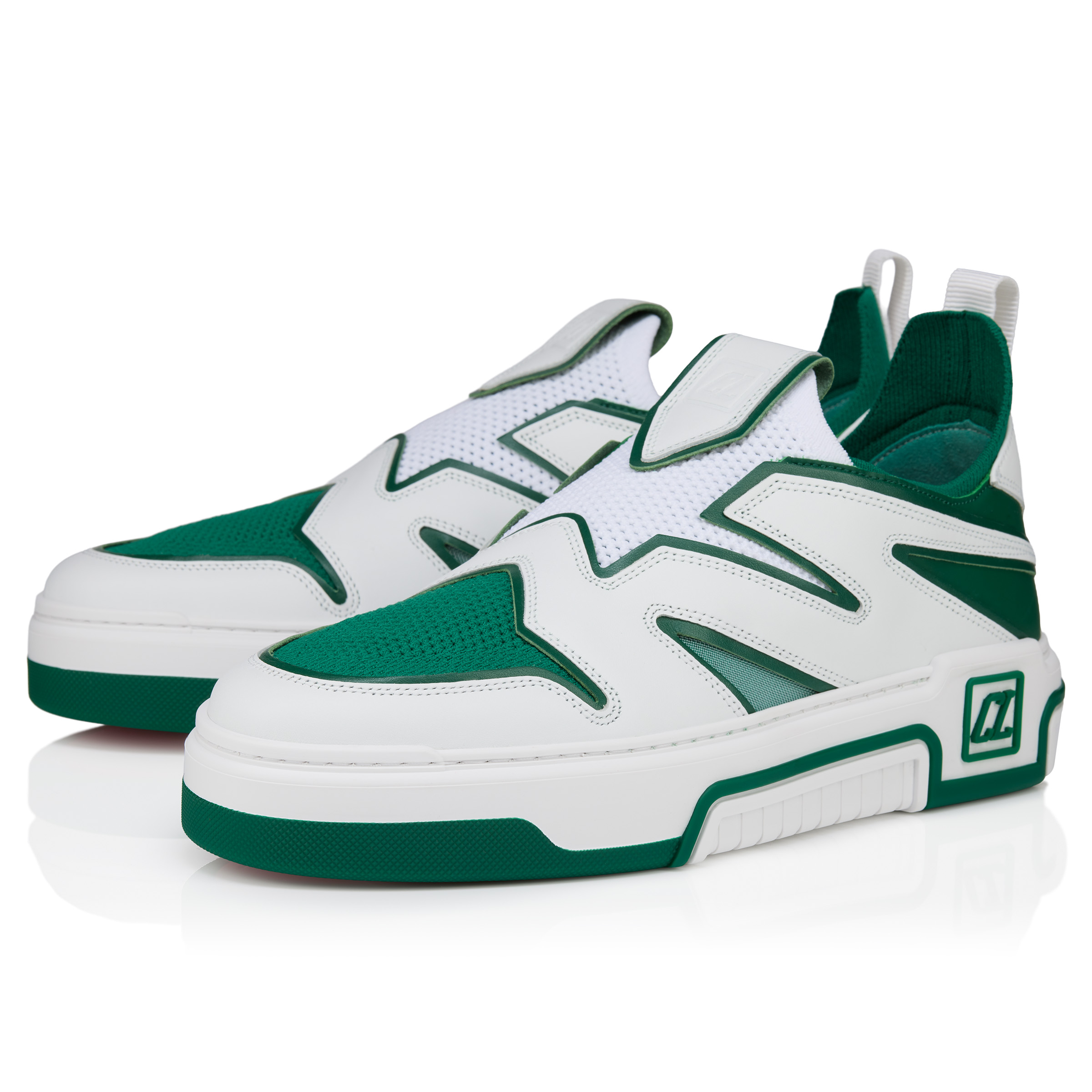 ChristianLouboutinスニーカーAstroflashメッシュレザースパイク Astroflash - Sneakers - Calf leather and fabric - Tropical