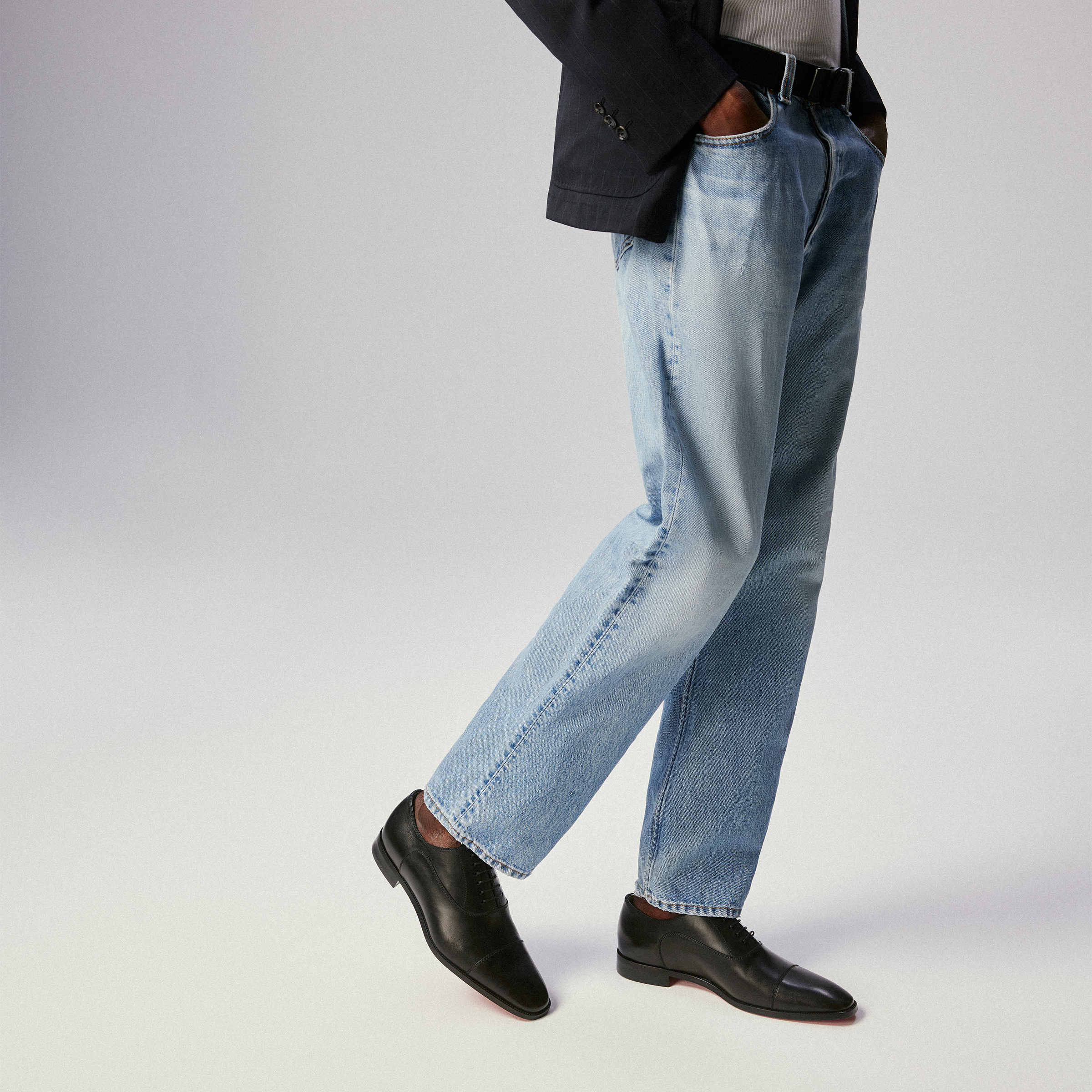 Christian Louboutin オックスフォード Greggory ヌバックレザー Greggory - Oxfords - Calf leather - Black - Men - Christian