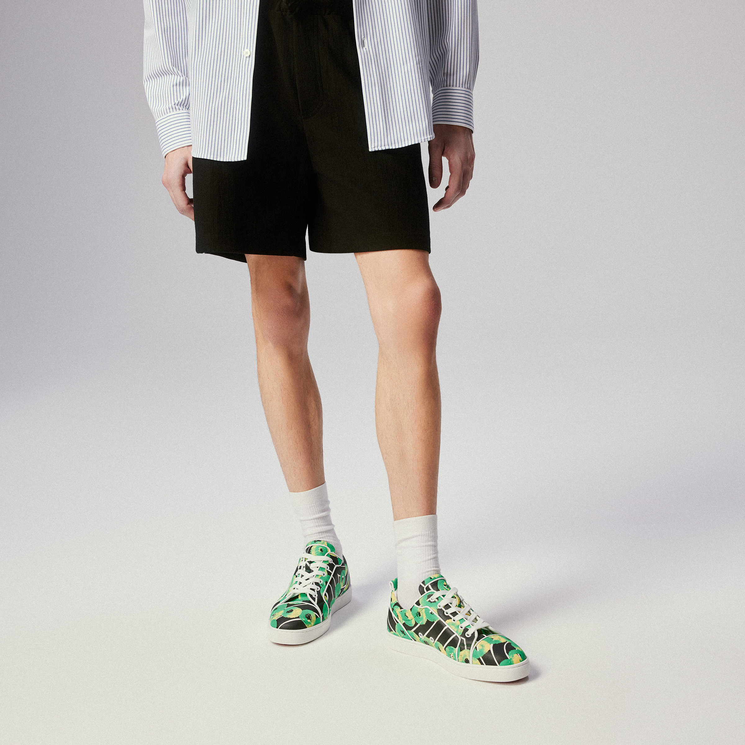 Christian Louboutinスニーカー Louis Junior Gaagal キャンバス Louis Junior - Sneakers - Gaagal coated canvas - Tropical