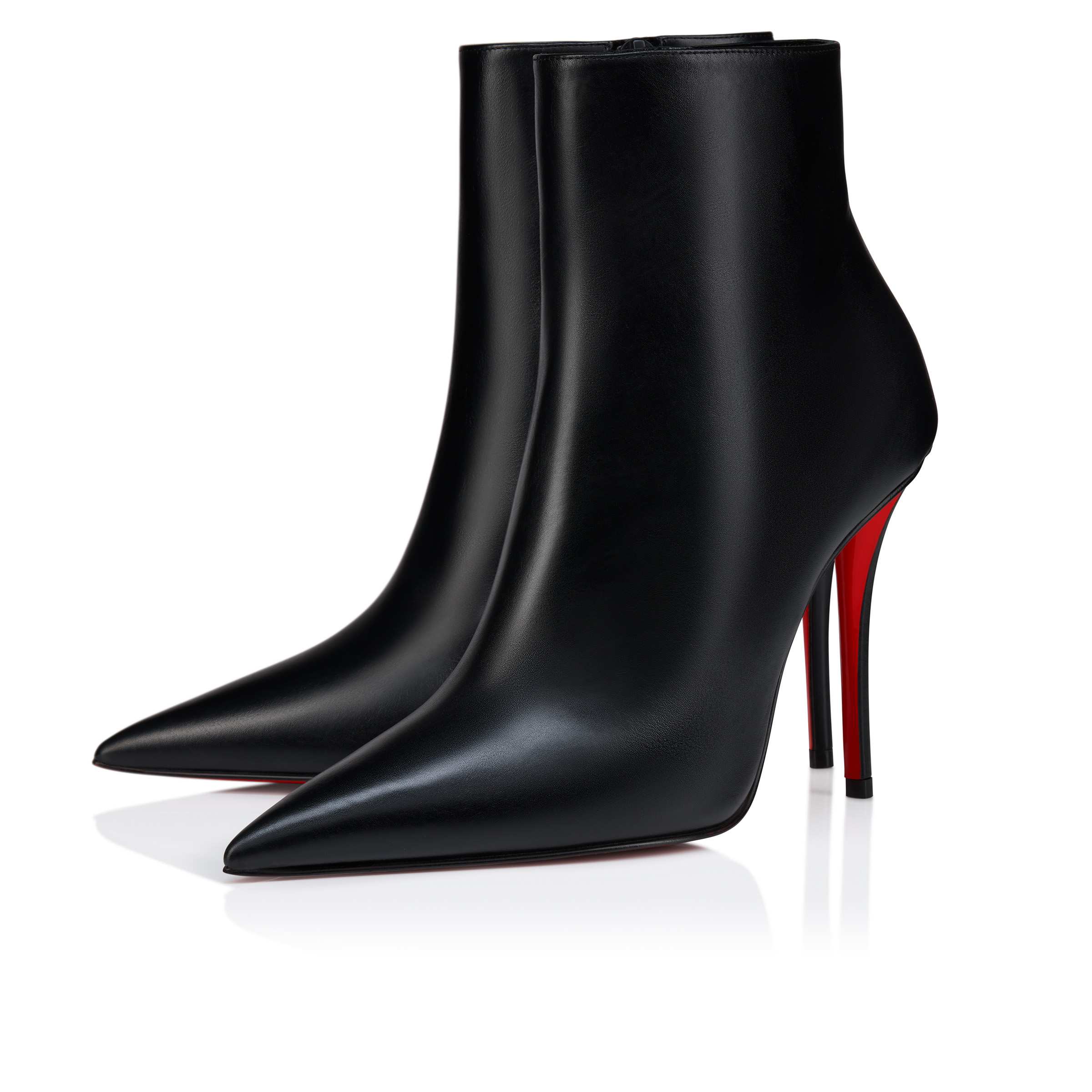 Miss Z Booty - 100 mm Low boots - Calf leather - Black - Women