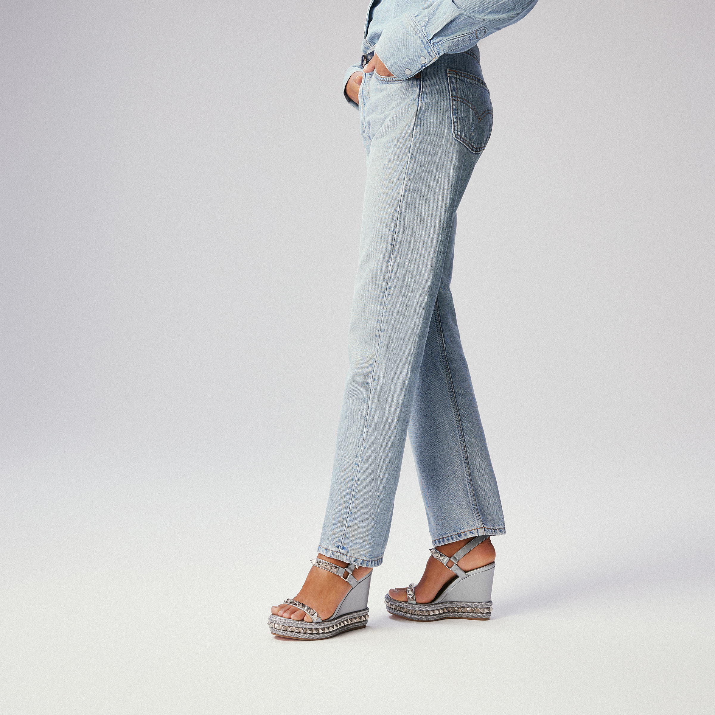 Pyraclou - 110 mm Espadrilles - Iridescent nappa leather Pyraclou - 110 mm Espadrilles - Iridescent nappa leather