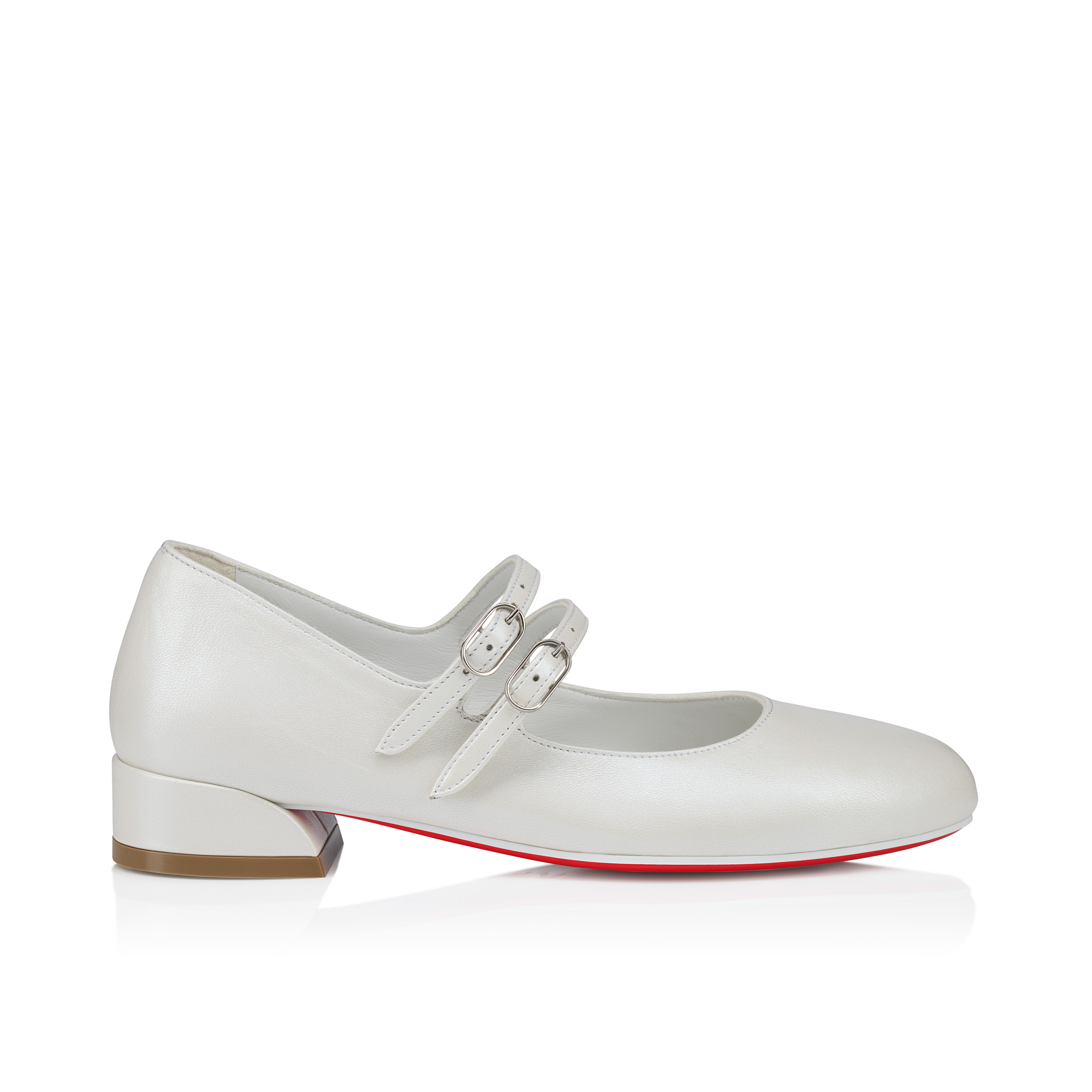 Jane Fille - Ballerinas - Pearlescent nappa leather - Bianco