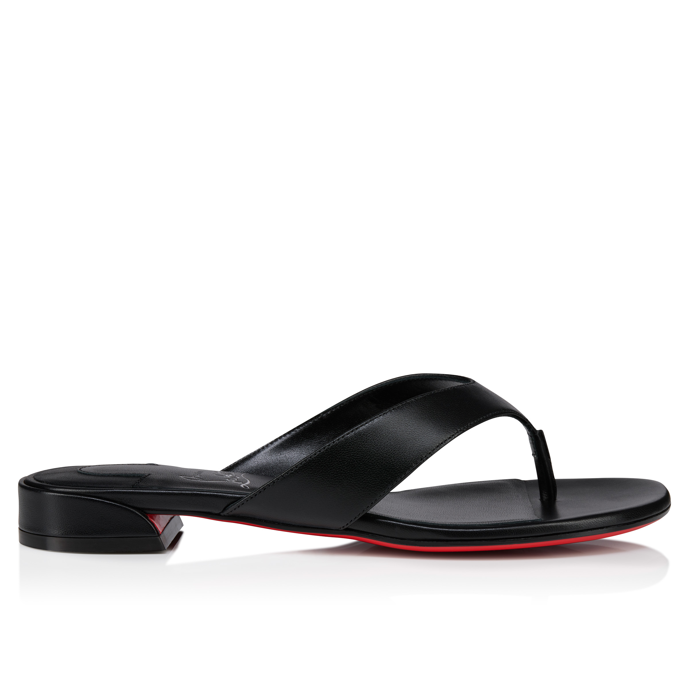 【関税&送料込】Christian Louboutin Infradito Super Loubi Super Loubi Flip woman - Flip-flops - Rubber - Leche - Women