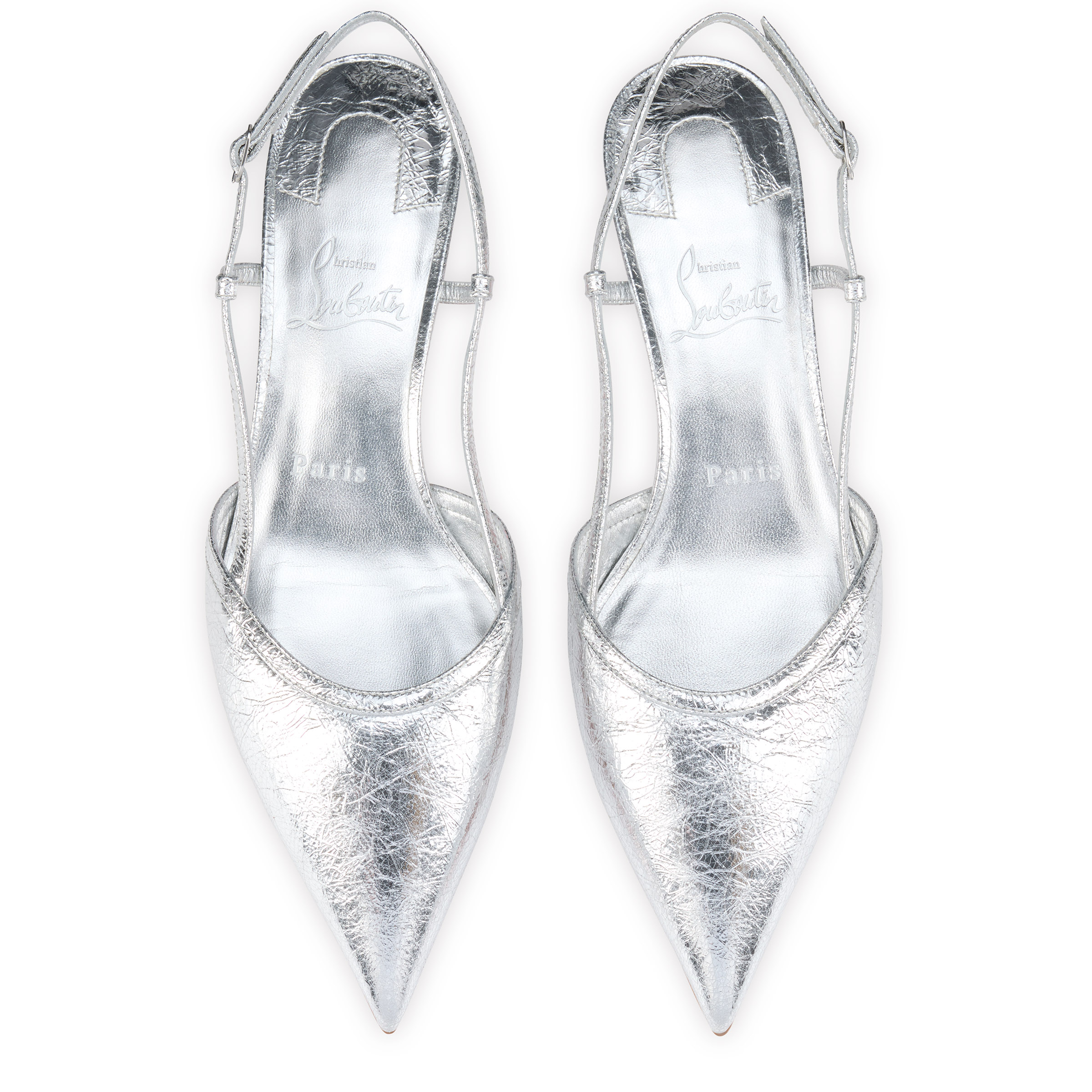 【送料込】CHRISTIAN LOUBOUTIN Miss Z Slingina 25 パンプス Miss Z Slingina - 25 mm Slingback pumps - Laminated calf