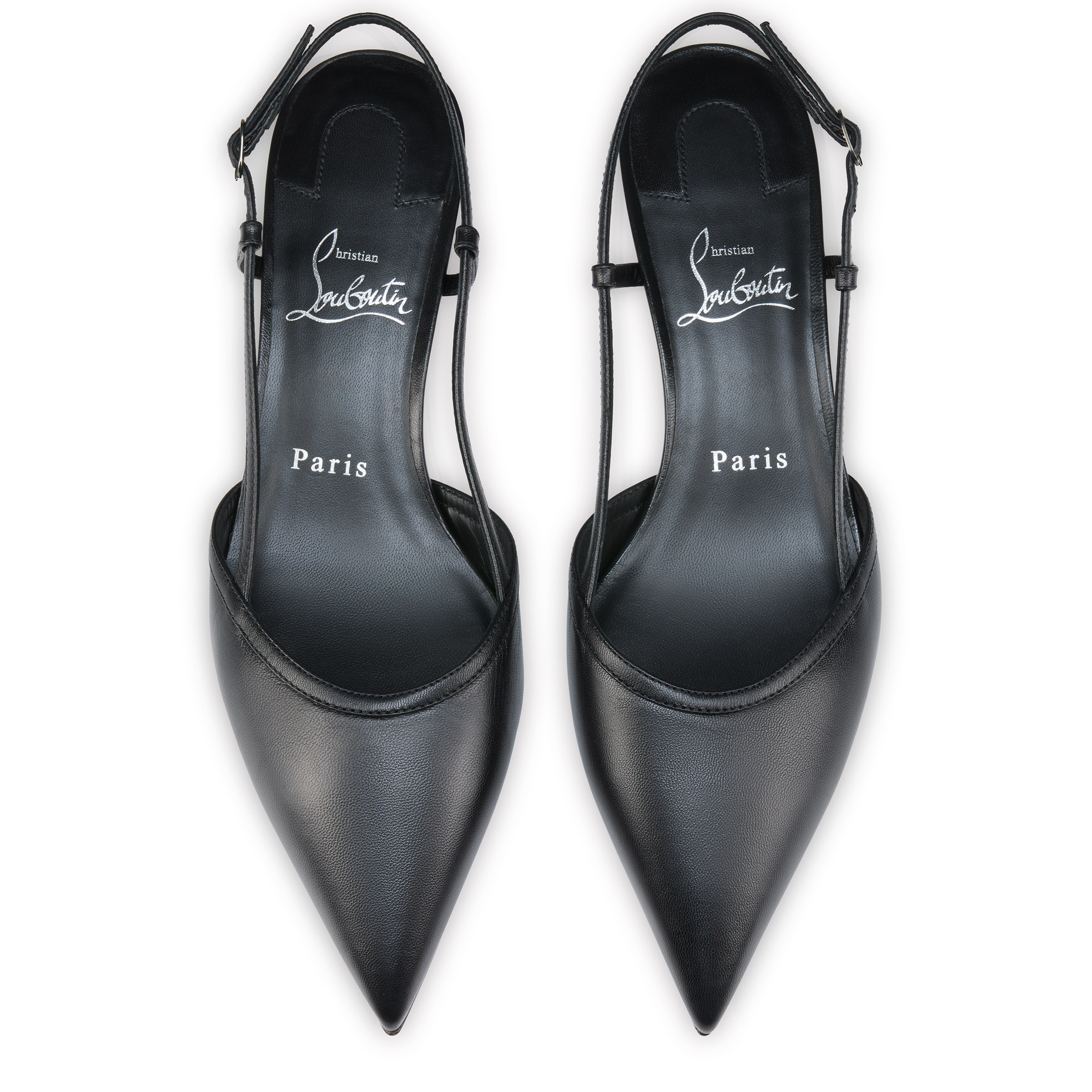 【送料込】CHRISTIAN LOUBOUTIN Miss Z Slingina 25 パンプス Miss Z Slingina - 25 mm Slingback pumps - Laminated calf