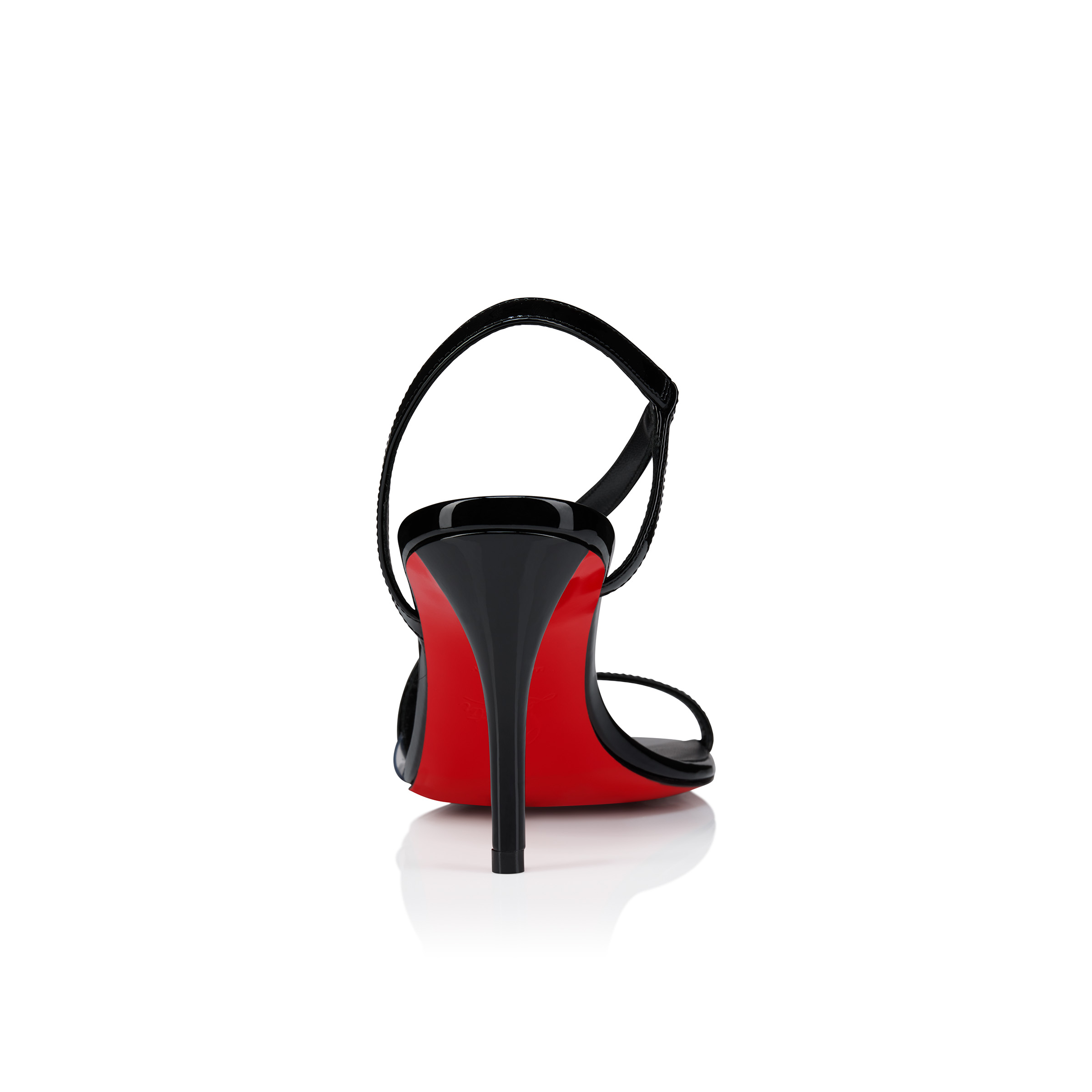 Rosa Z - 80 mm Sandals - Patent calf leather - Black - Women
