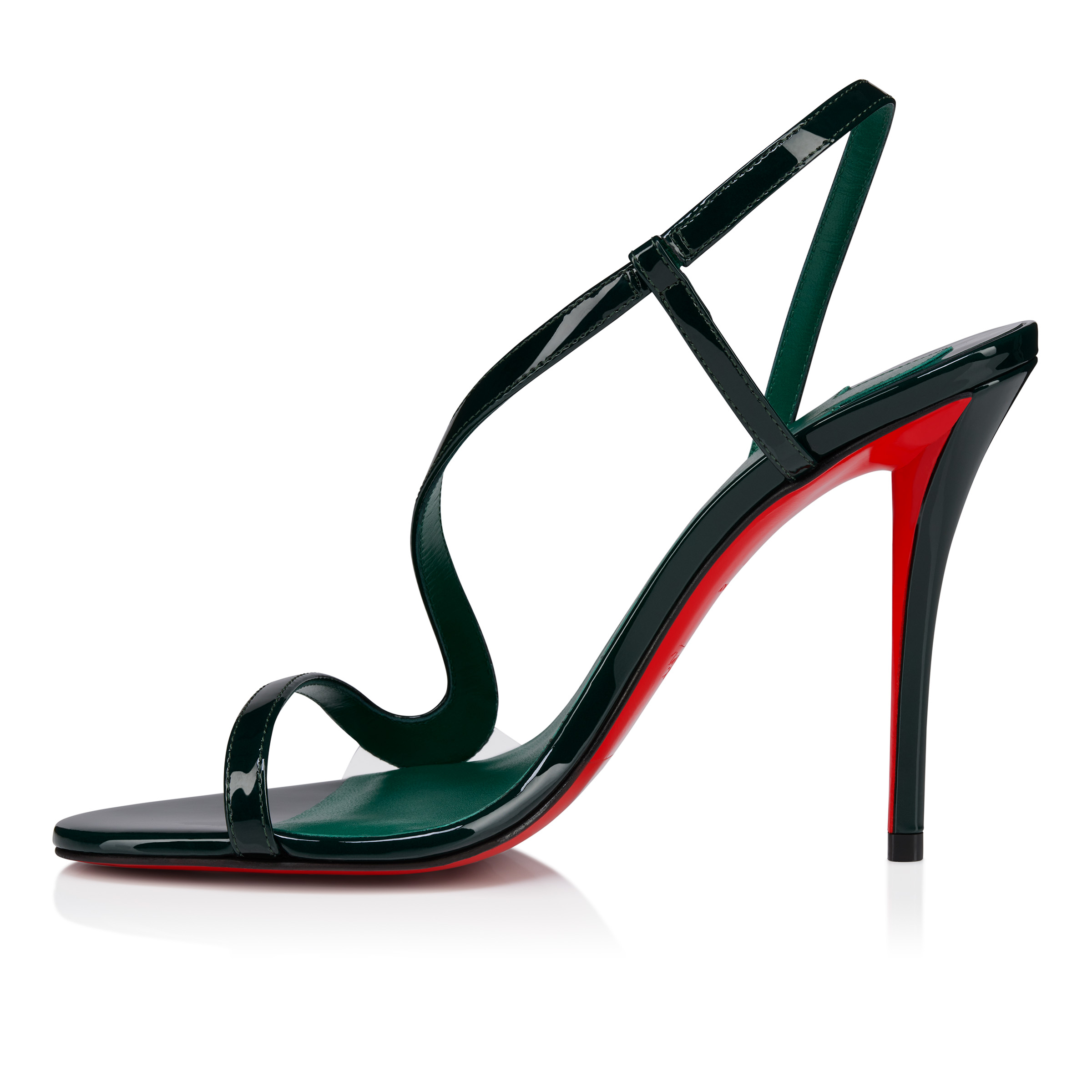 Rosa Z - 100 mm Sandals - Patent calf leather - Tropical