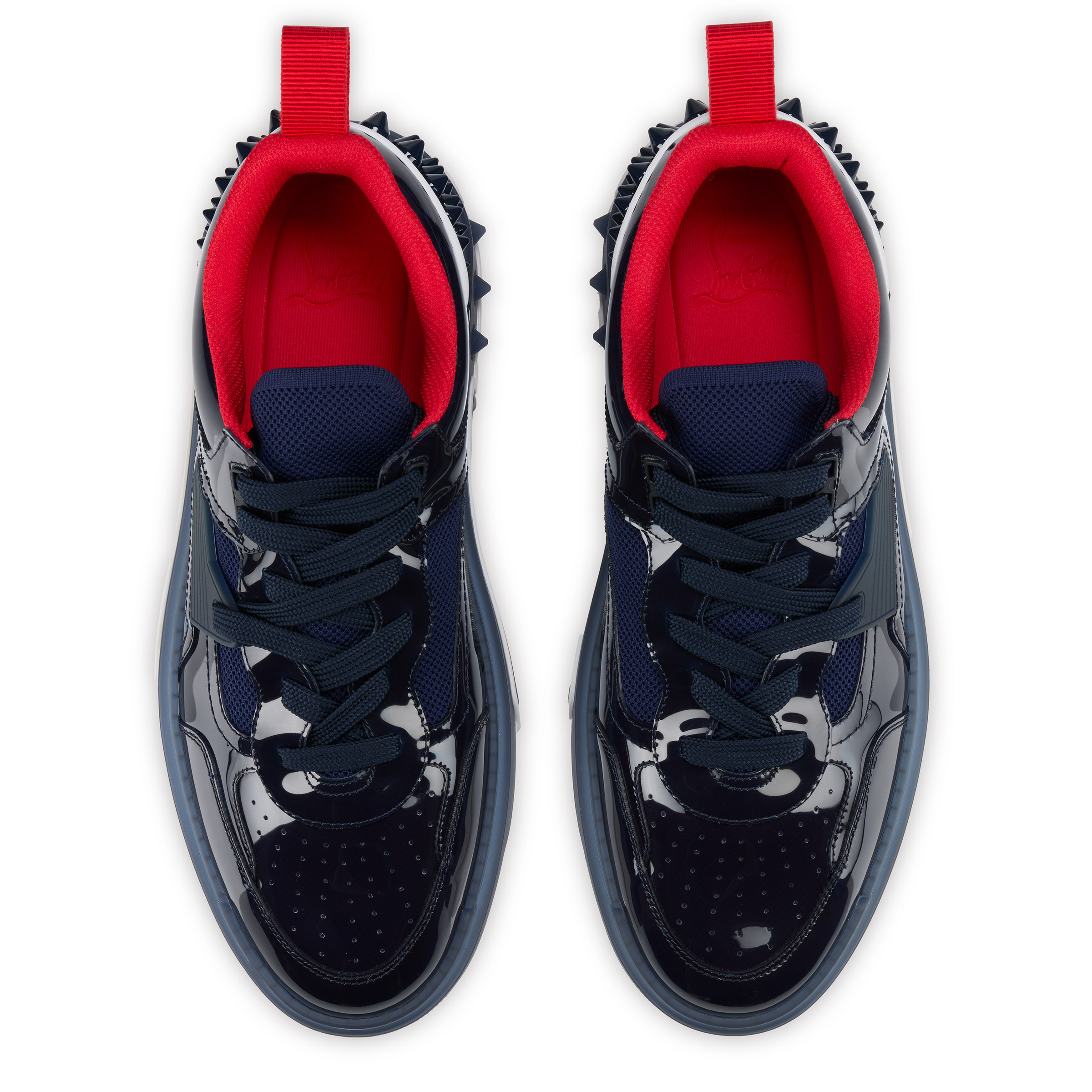Christian Louboutin* アストロルビスニーカー ブラック×レッド Astroloubi Strass ブラック ヴーベロア（スエード） - Shoes