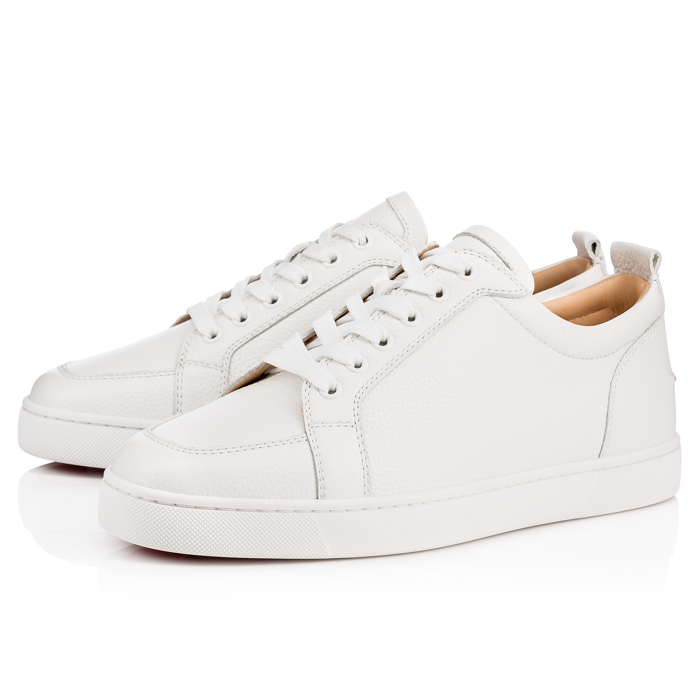 Rantukow - Sneakers - Grained calf leather - Latte - Men