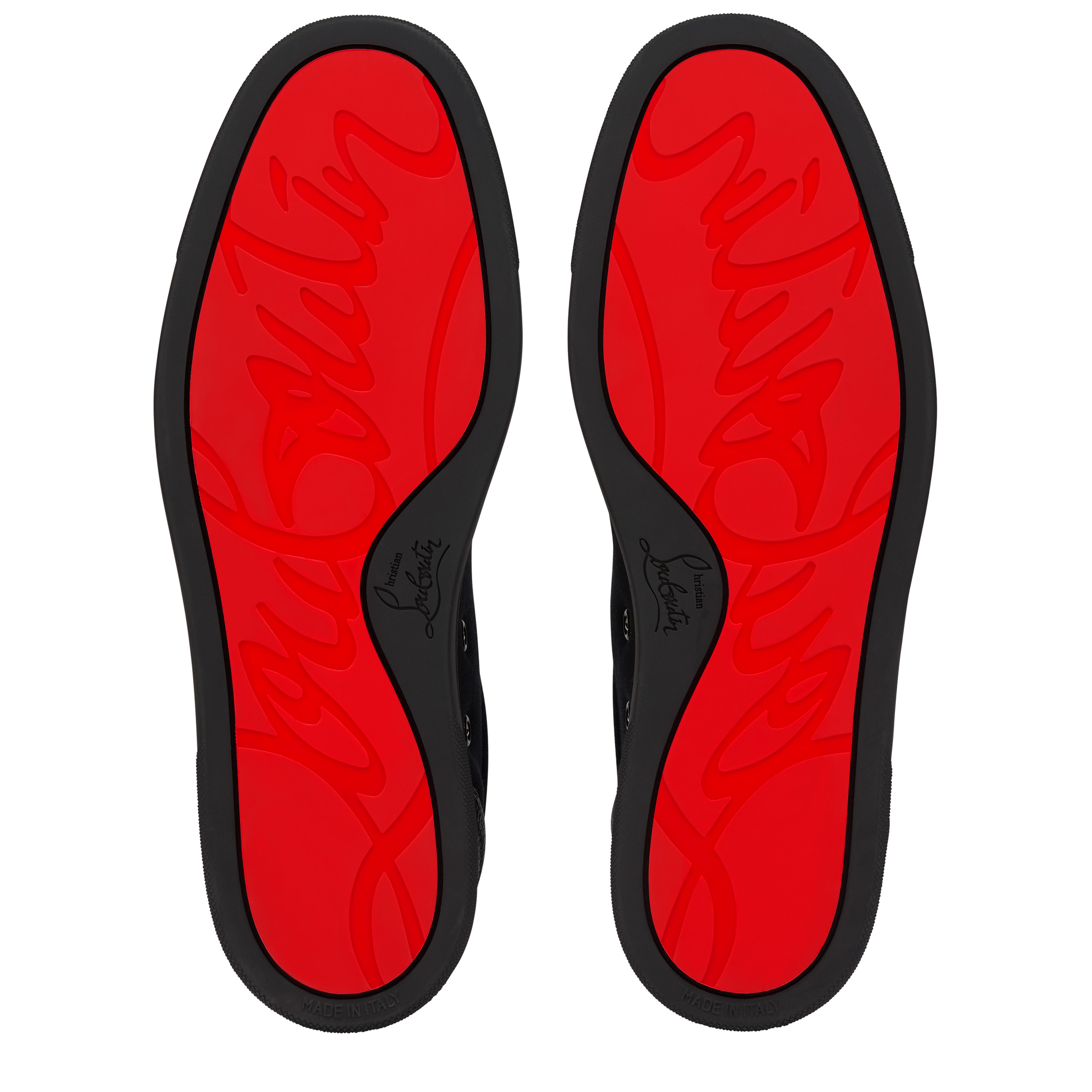 ChristianLouboutinスニーカーReteroロゴ コットン カーフレザー Retero - Sneakers - Grained calf leather - Black - Men