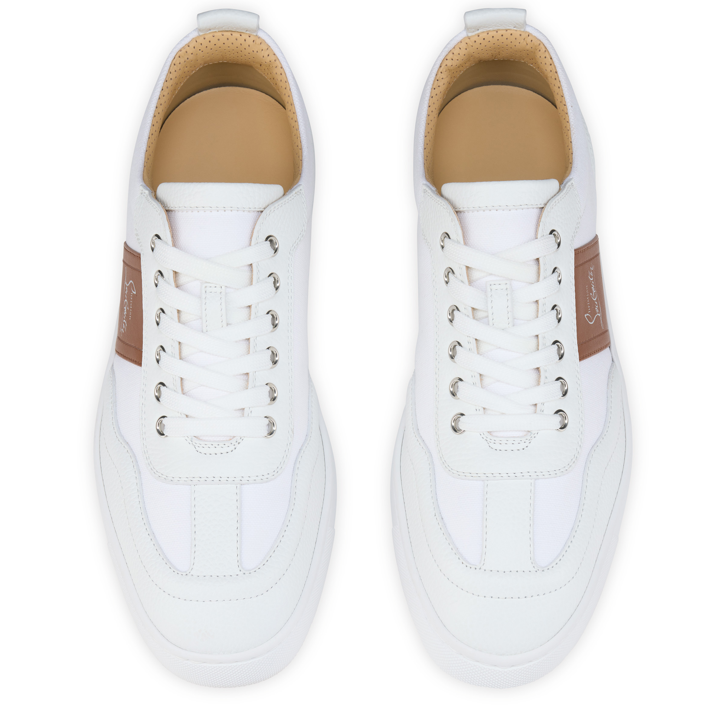 *Christian Louboutin* Retero レザー&キャンバススニーカー Retero - Sneakers - Grained calf leather - Black - Men
