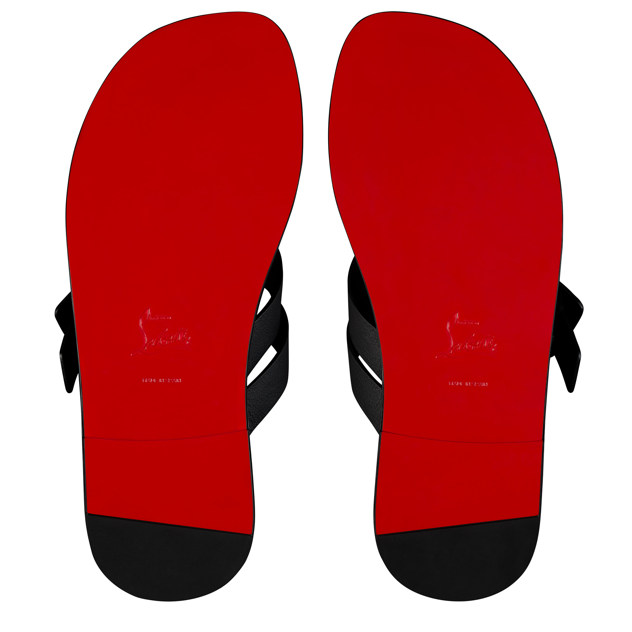 【CHRISTIAN LOUBOUTIN】Emircross レザー サンダル Emircross - Mules - Calf leather - Black - Men - Christian