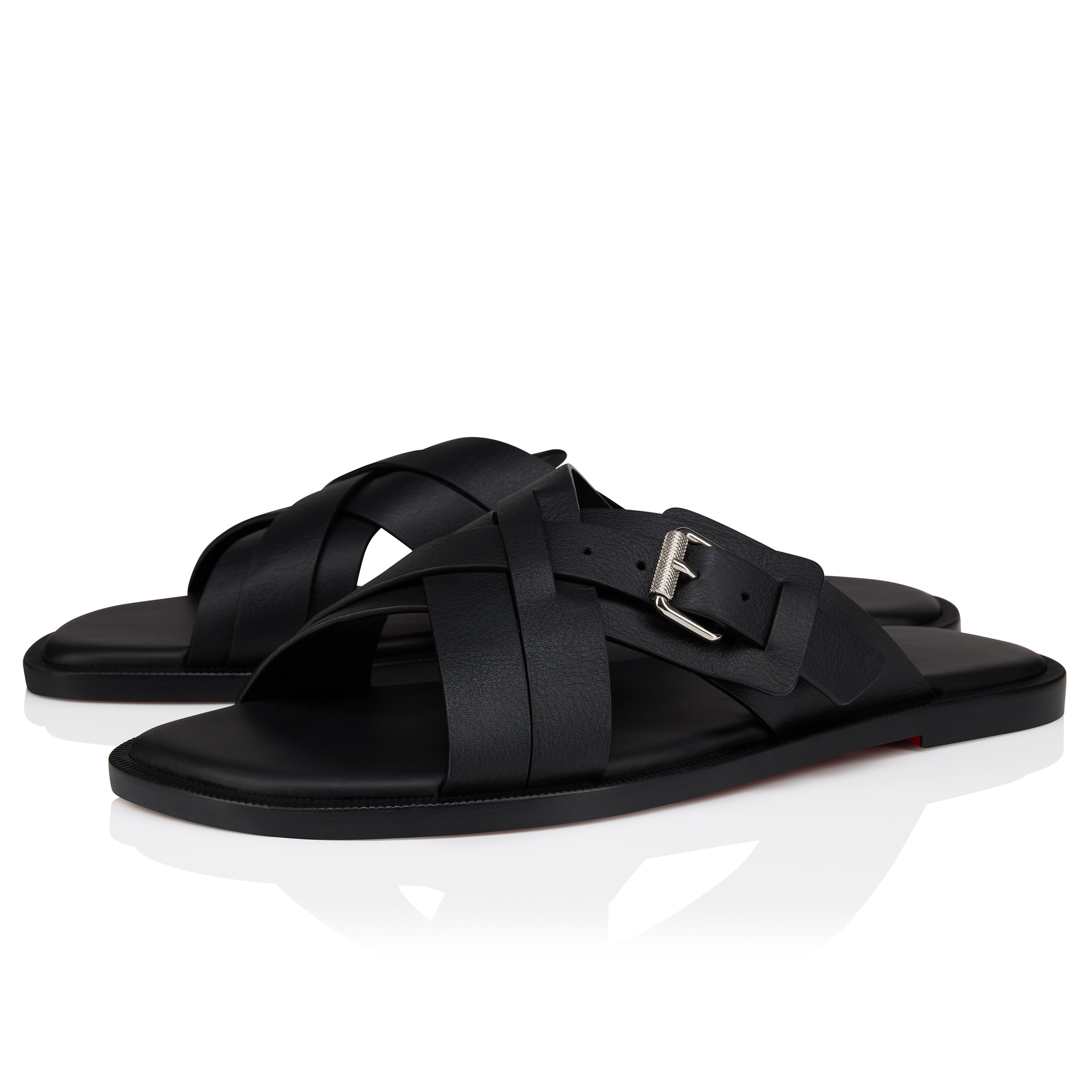 【CHRISTIAN LOUBOUTIN】Emircross レザー サンダル 3250219bk01-3250219bk01-