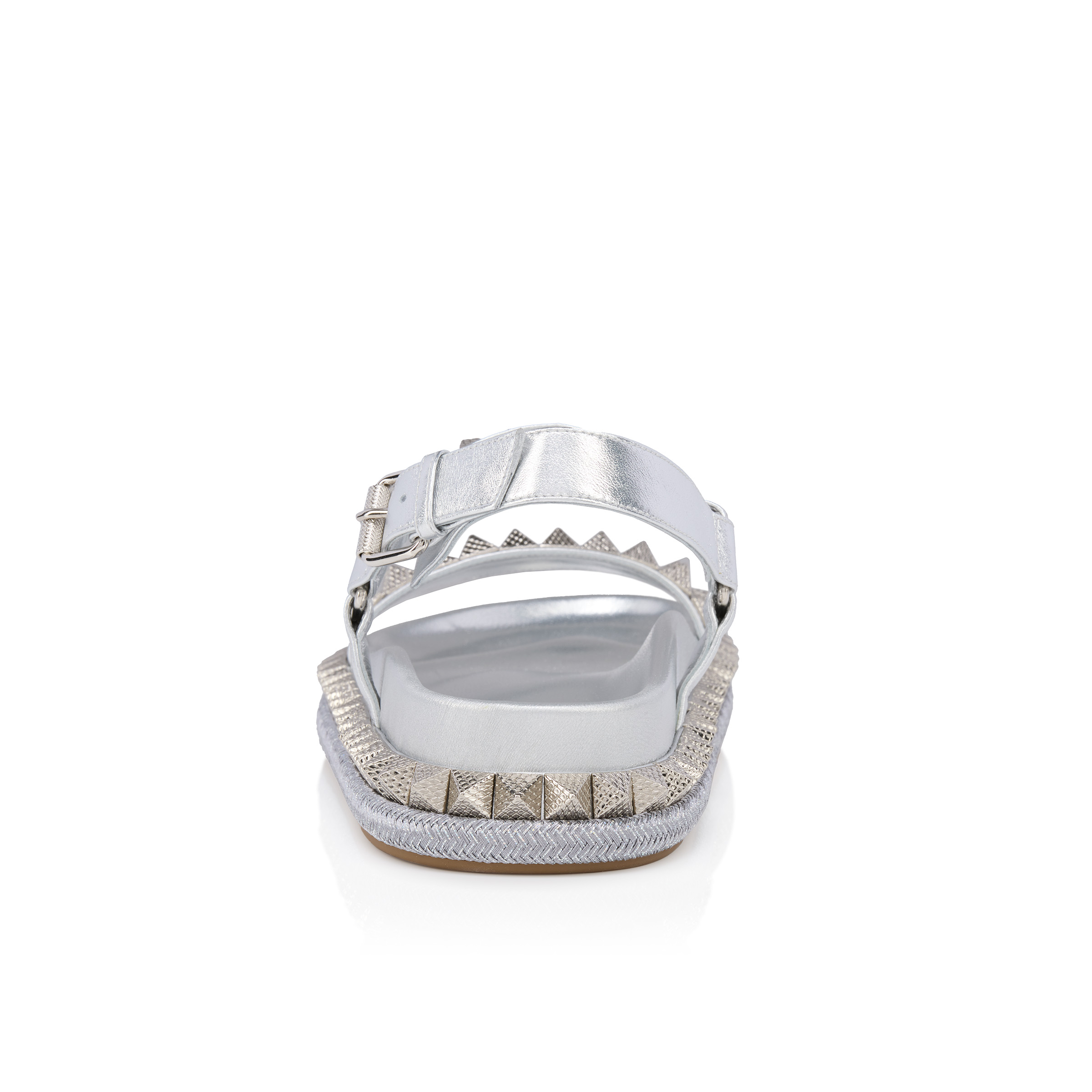 Christian Louboutin ♪ Pyrabizz Sandal 3250232S211 Pyrabizz Sandal - Sandals - Laminated nappa leather - Silver