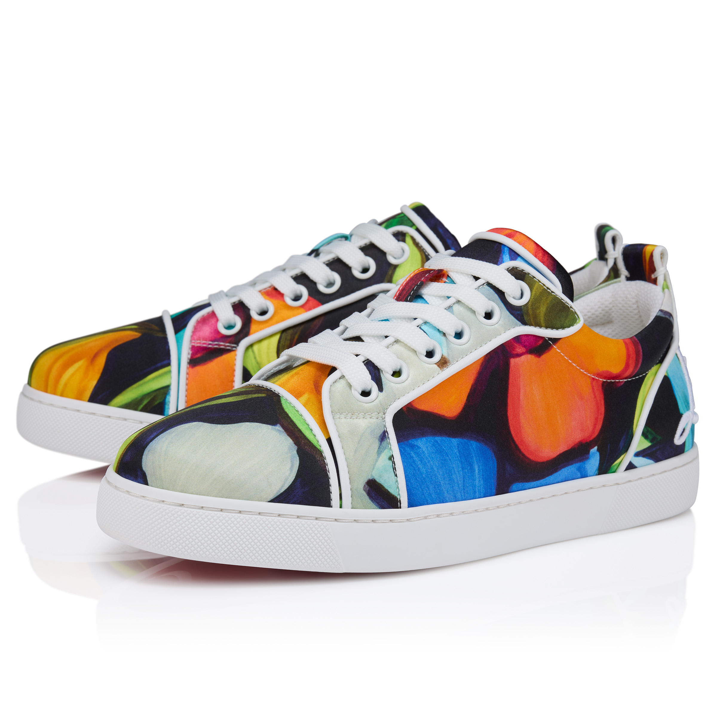 Fun Louise Junior - Sneakers - 'Flower' printed crepe satin Fun Louise Junior - Sneakers - 'Flower' printed crepe satin