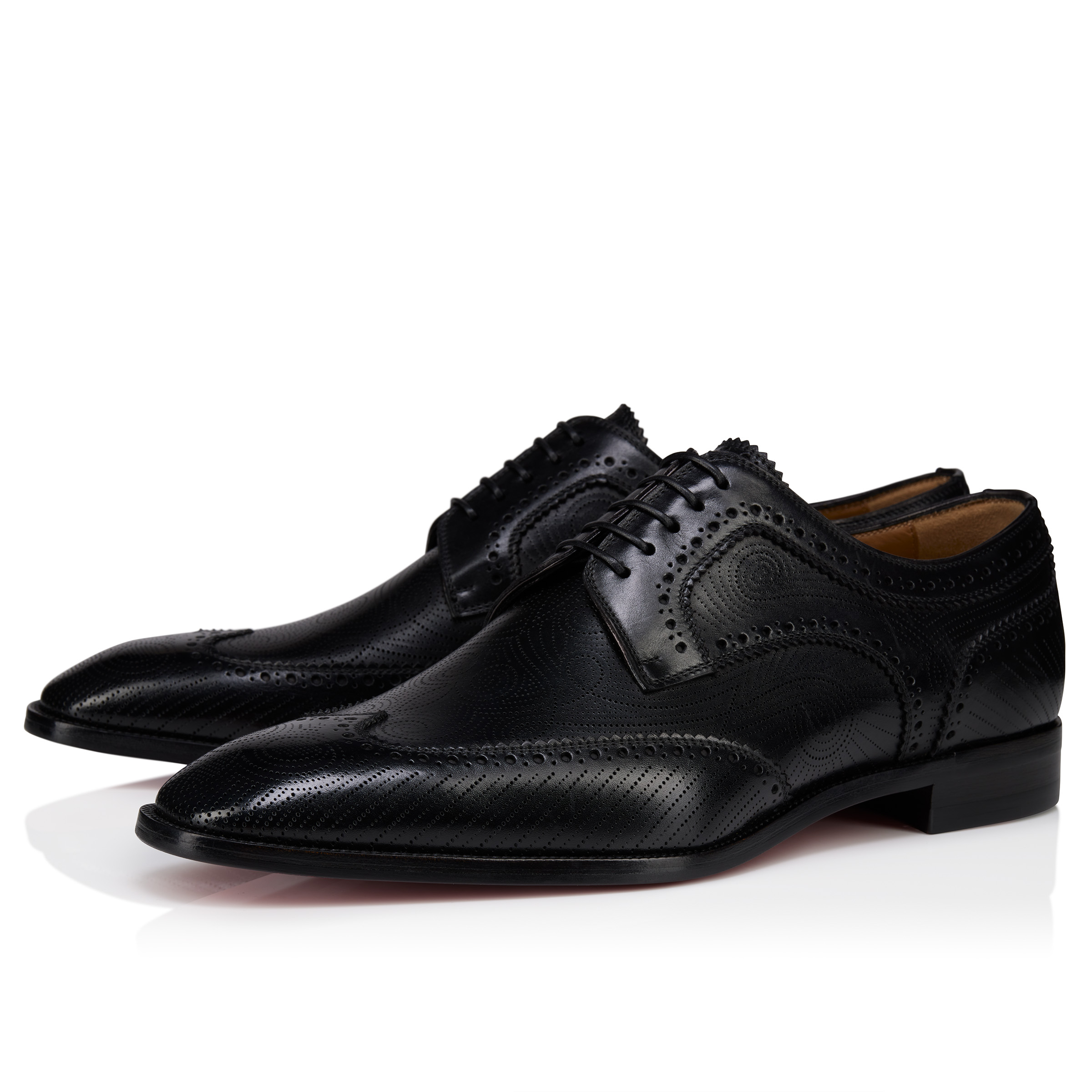 Grave Derby - Derbies - Calf leather - Black - Men - Christian