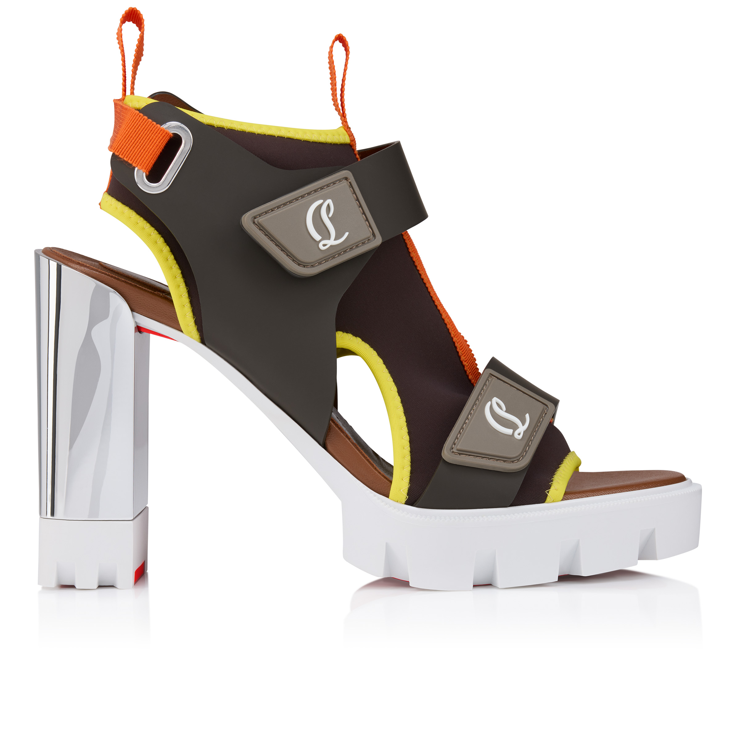 Marie Amelie - 100 mm Sandals - Calf leather and neoprene