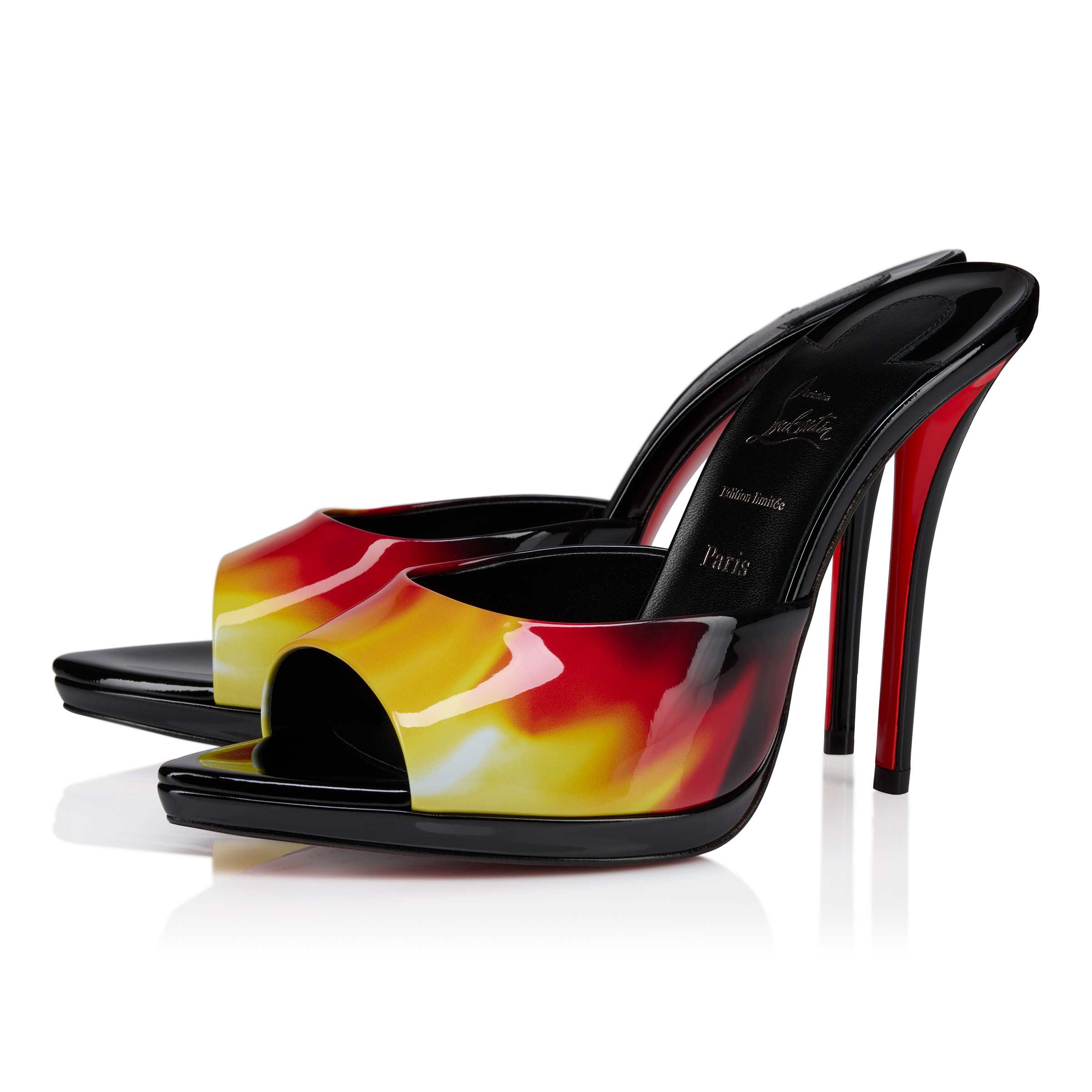 Miss Z Mule - 100 mm Mules - Patent calf leather - Multicolor