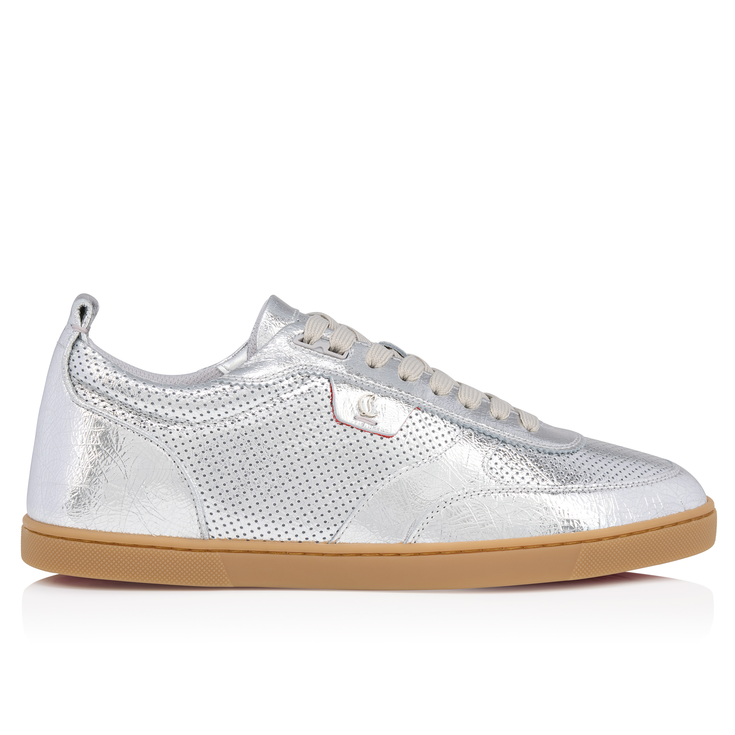 国内発送【CHRISTIAN ルブタン】Tutti Rui スニーカー Tutti Rui - Sneakers - Laminated calf leather - Silver - Men