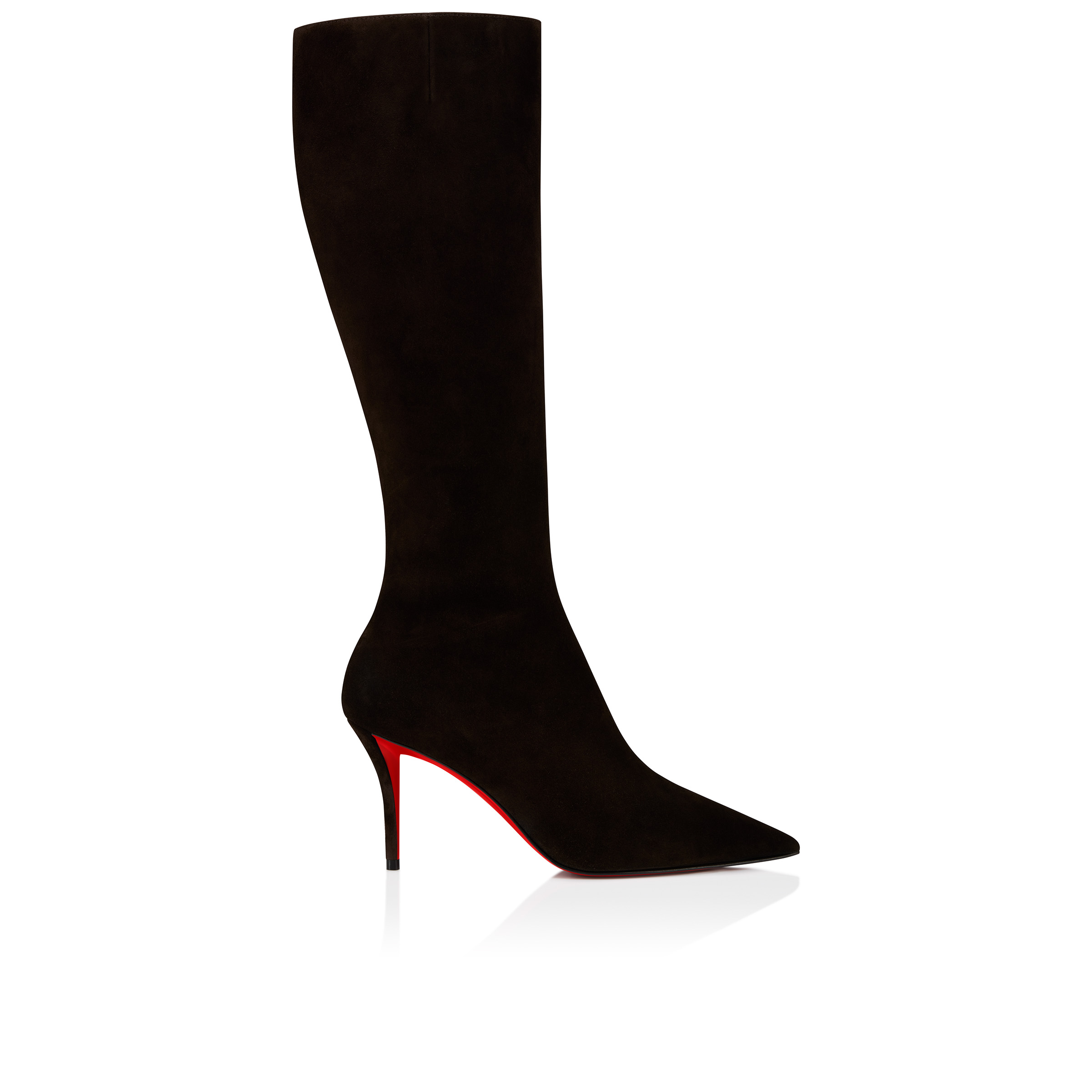 Miss Z Botta - 80 mm Boots - Veau velours leather - Café - Women