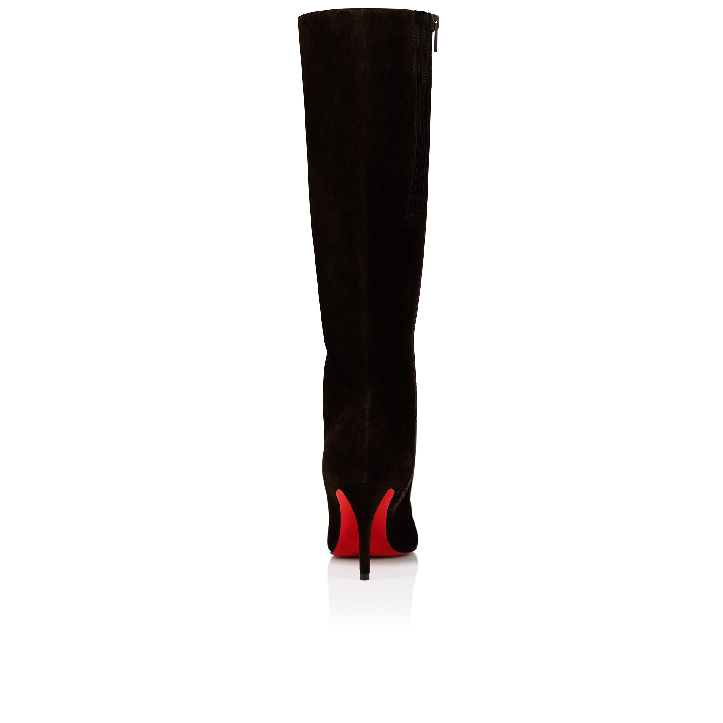 Miss Z Botta - 80 mm Boots - Veau velours leather - Café - Women