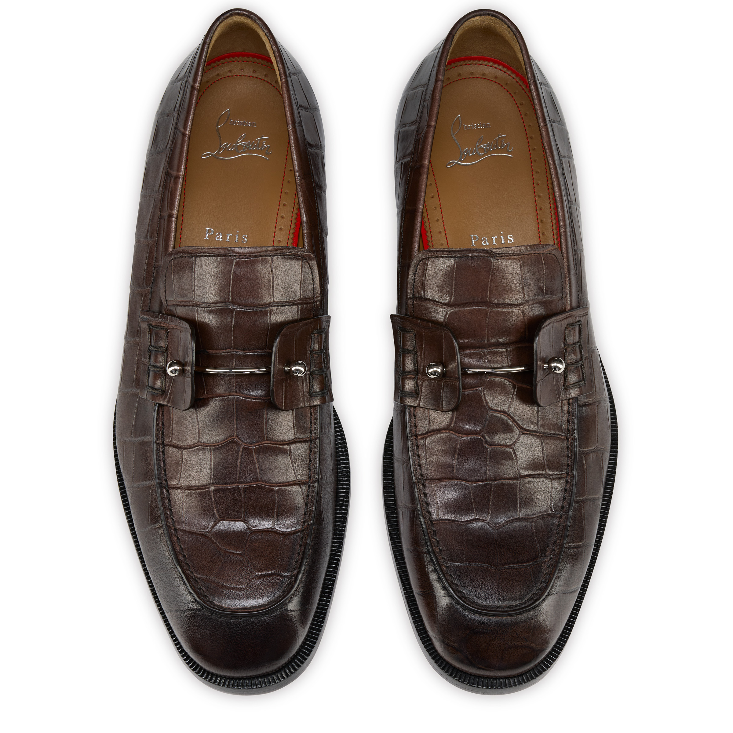 Christian Louboutin Brown Chambelimoc Loafers