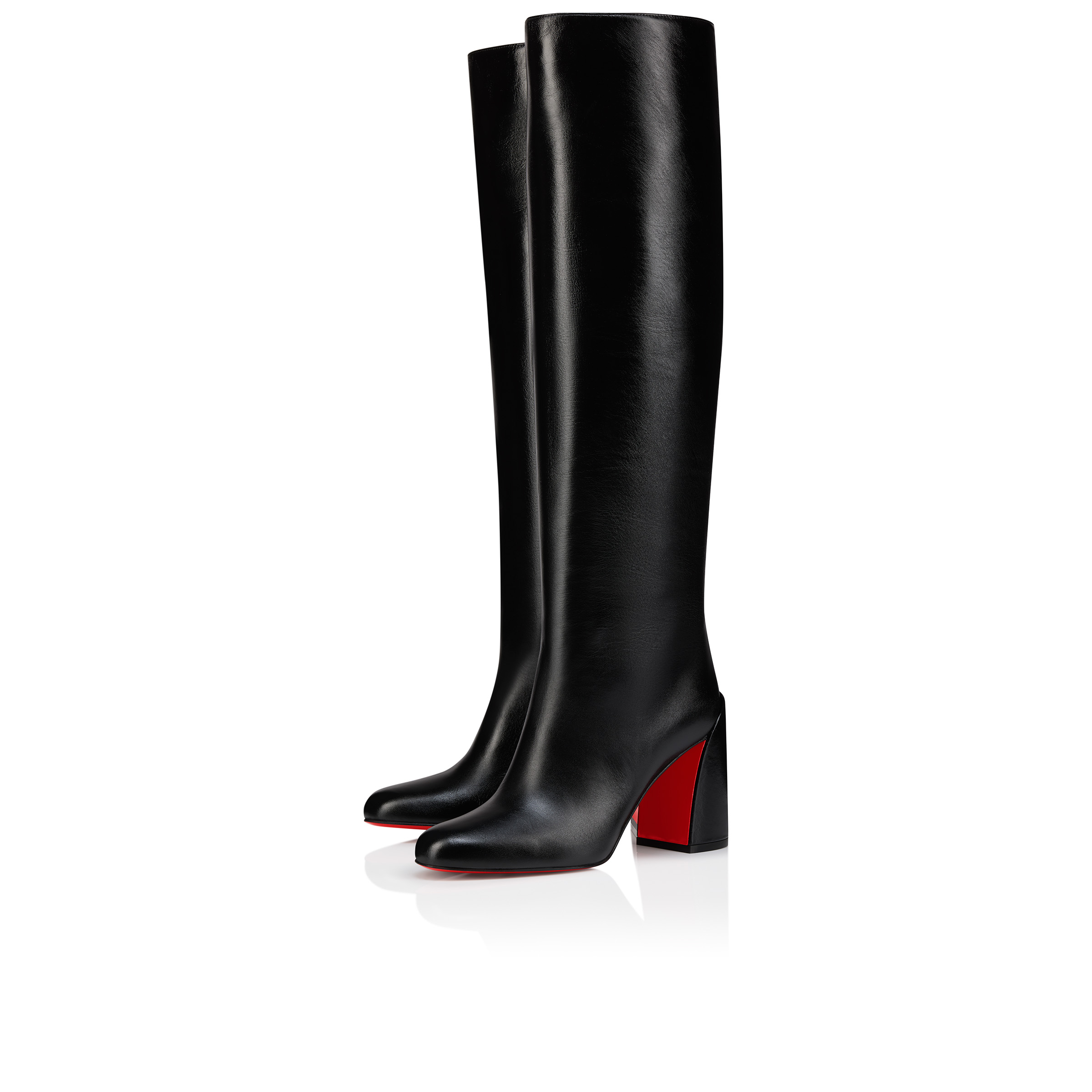 Christian Louboutin ブーティ 黒 2118425A0026 Janitta - 85 mm Boots - Shiny calf leather - Black - Women