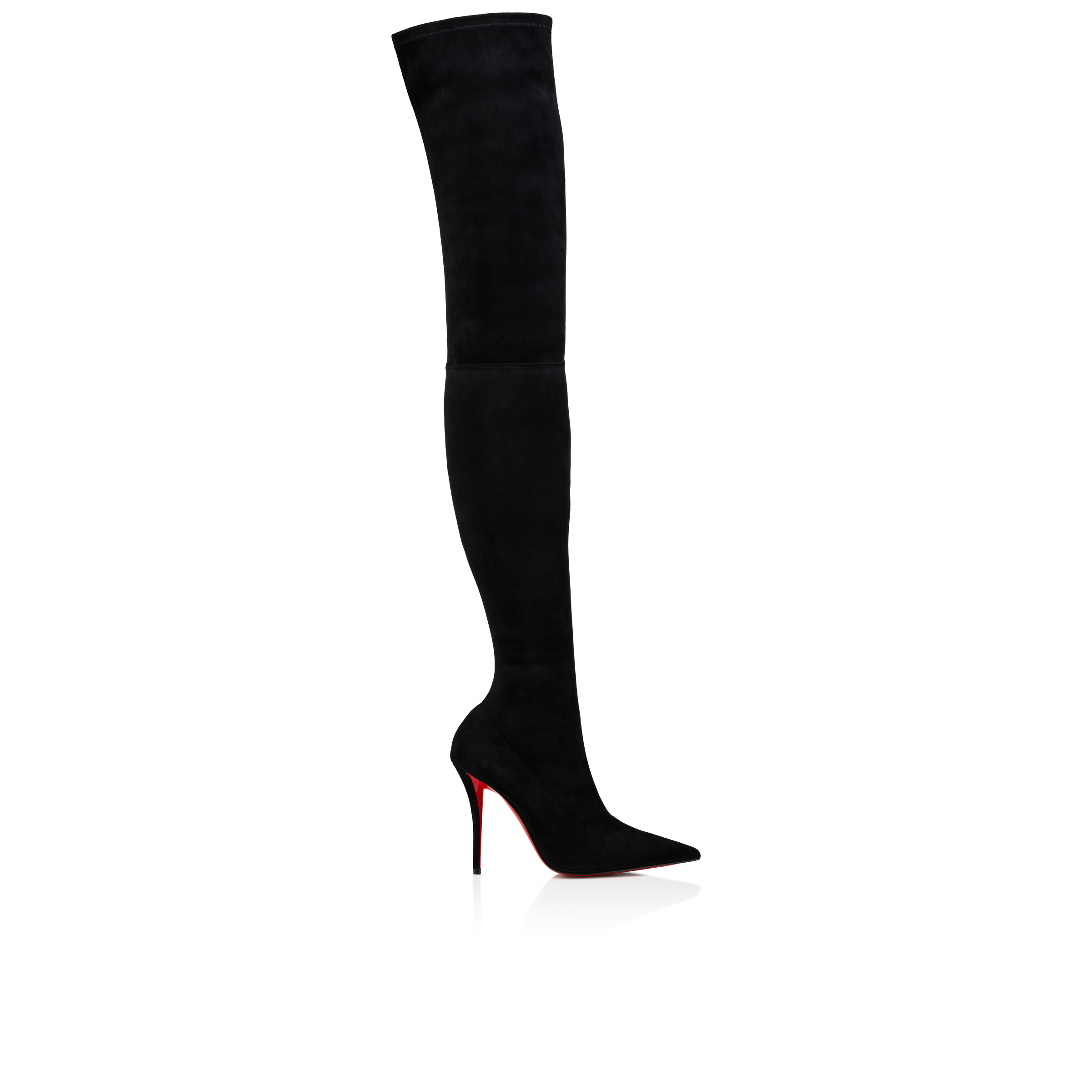 Miss Z Botta Alta - 100 mm Boots - Veau velours leather - Black