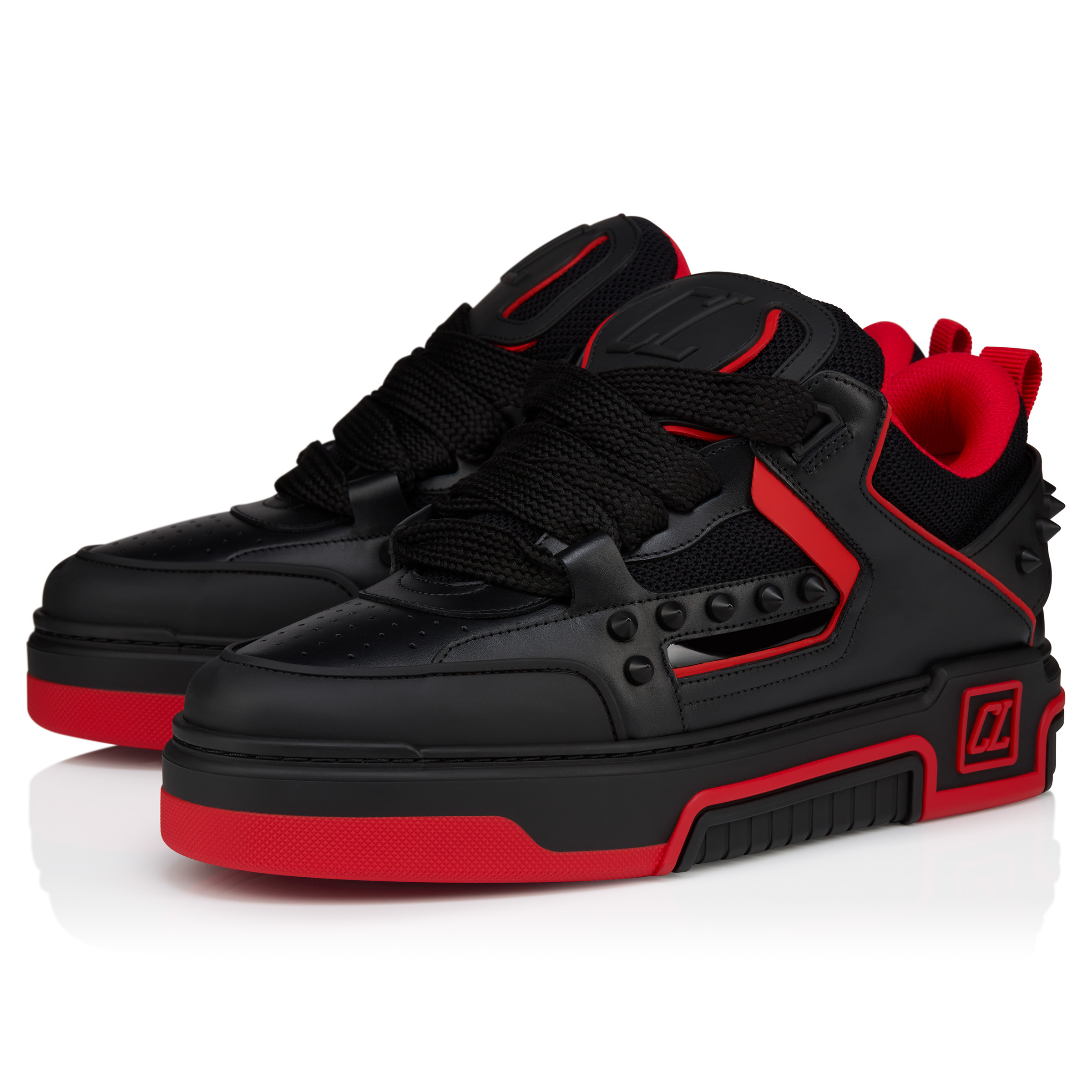 Astroskate - Sneakers - Calf leather, fabric and pearlescent