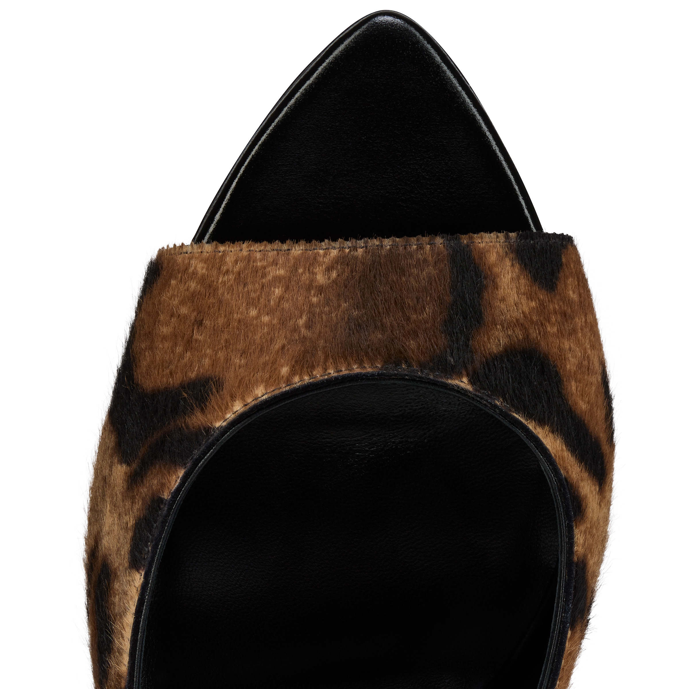Miss Z Mule - 100 mm Mules - 'Bengali' printed hairy calf leather