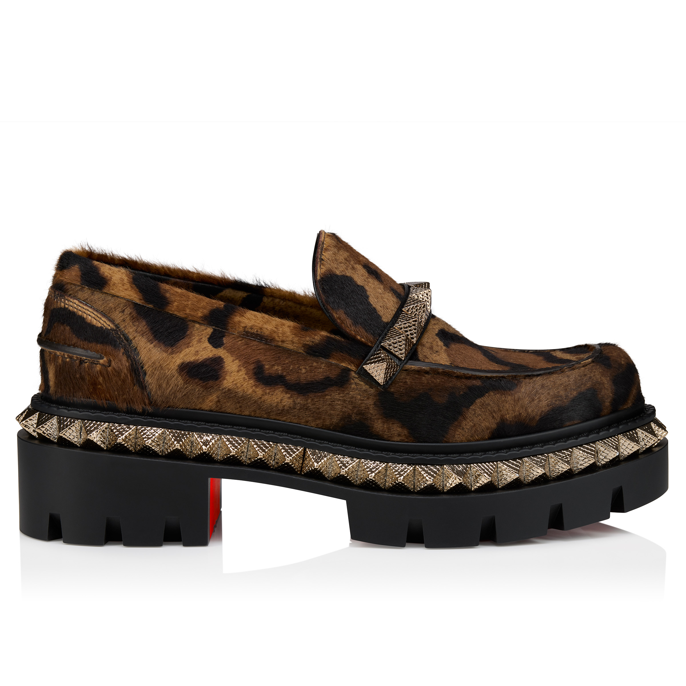 St Roch Pyraclou - Loafers - 'Bengali' printed hairy calf leather