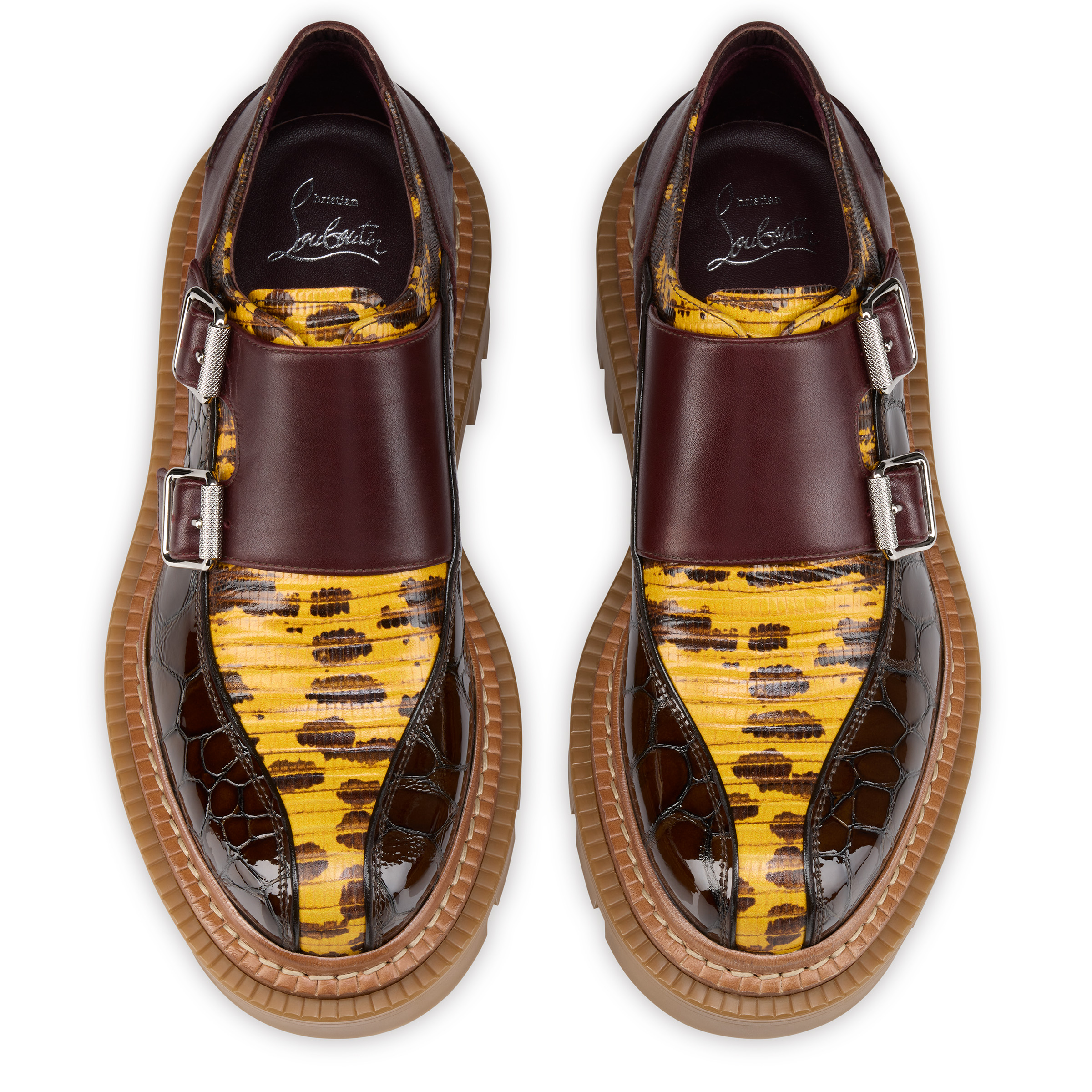 Antonina College - Loafers - Lezard embossed calf leather and