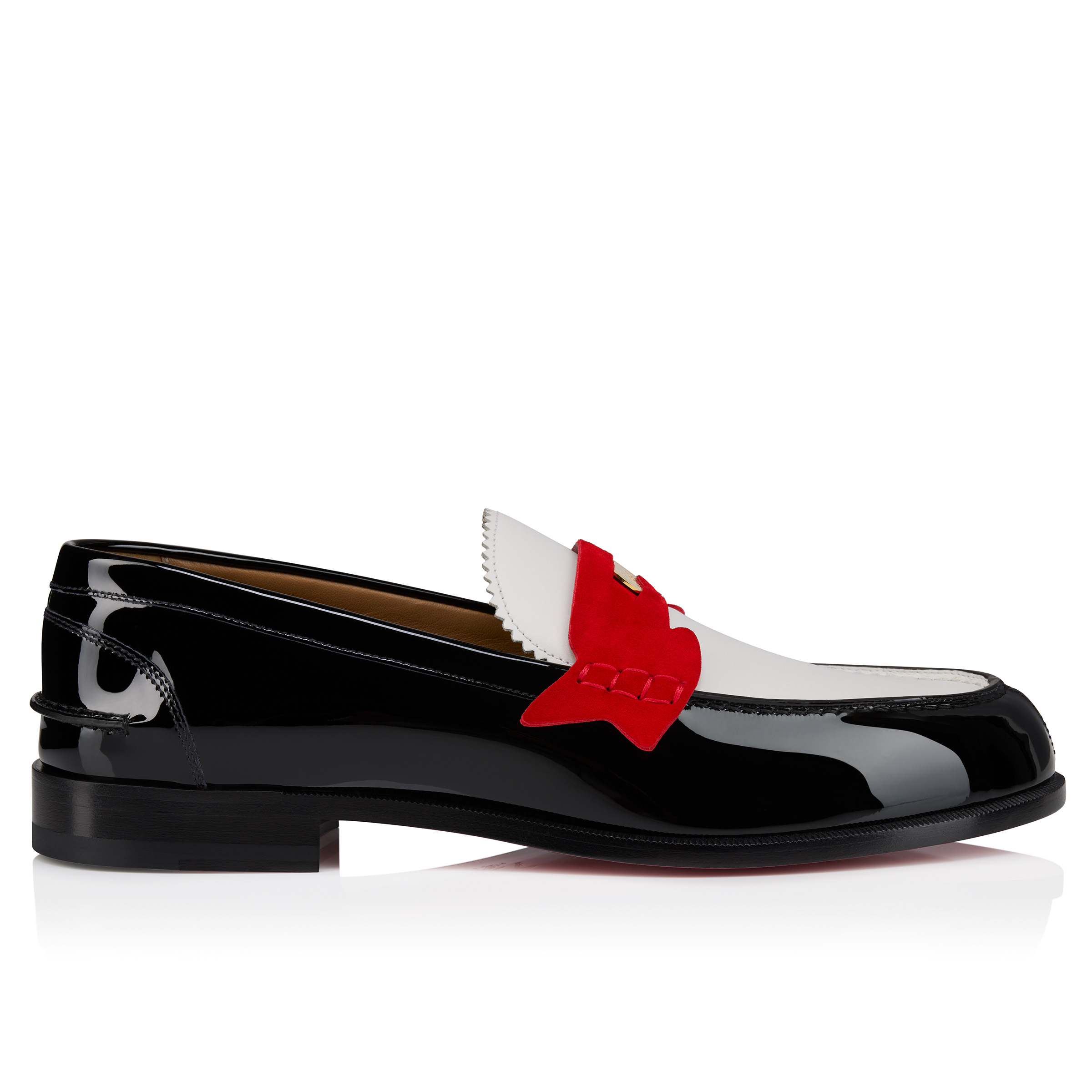 Penny - Loafers - Patent calf leather and veau velours